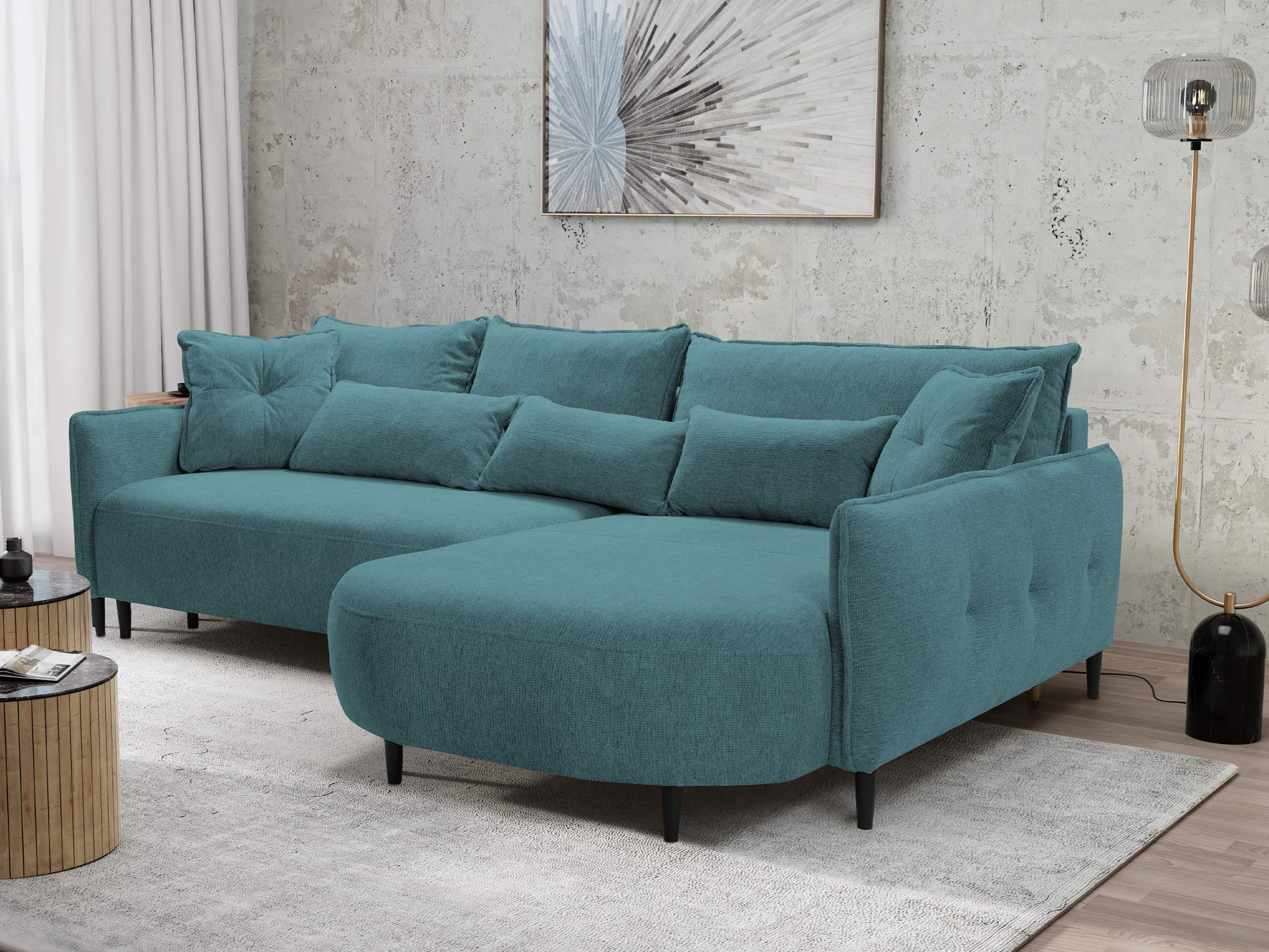Canapé d'angle TrendyNest Prunal (Glow 12)