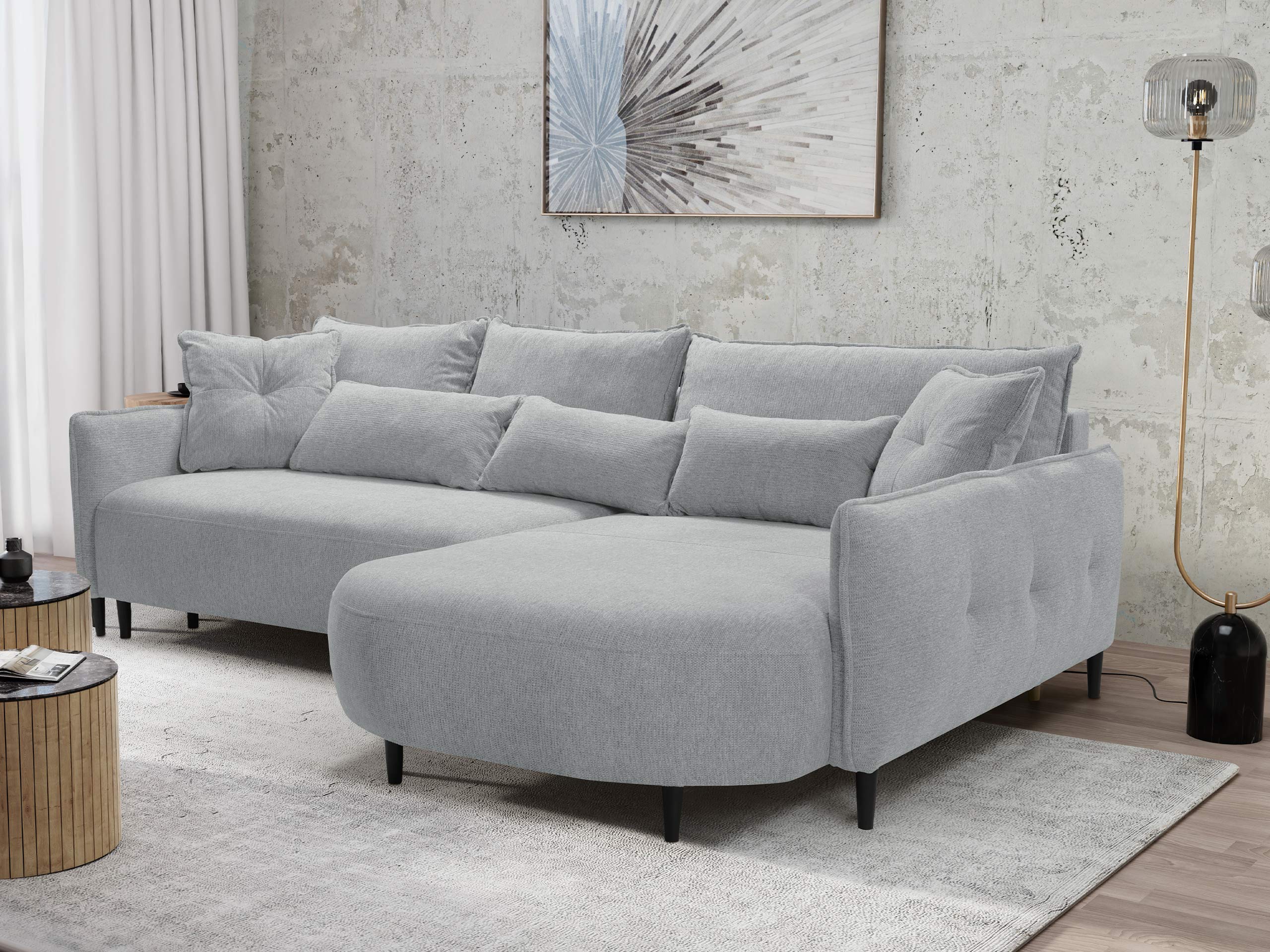 Canapé d'angle TrendyNest Prunal (Glow 15)