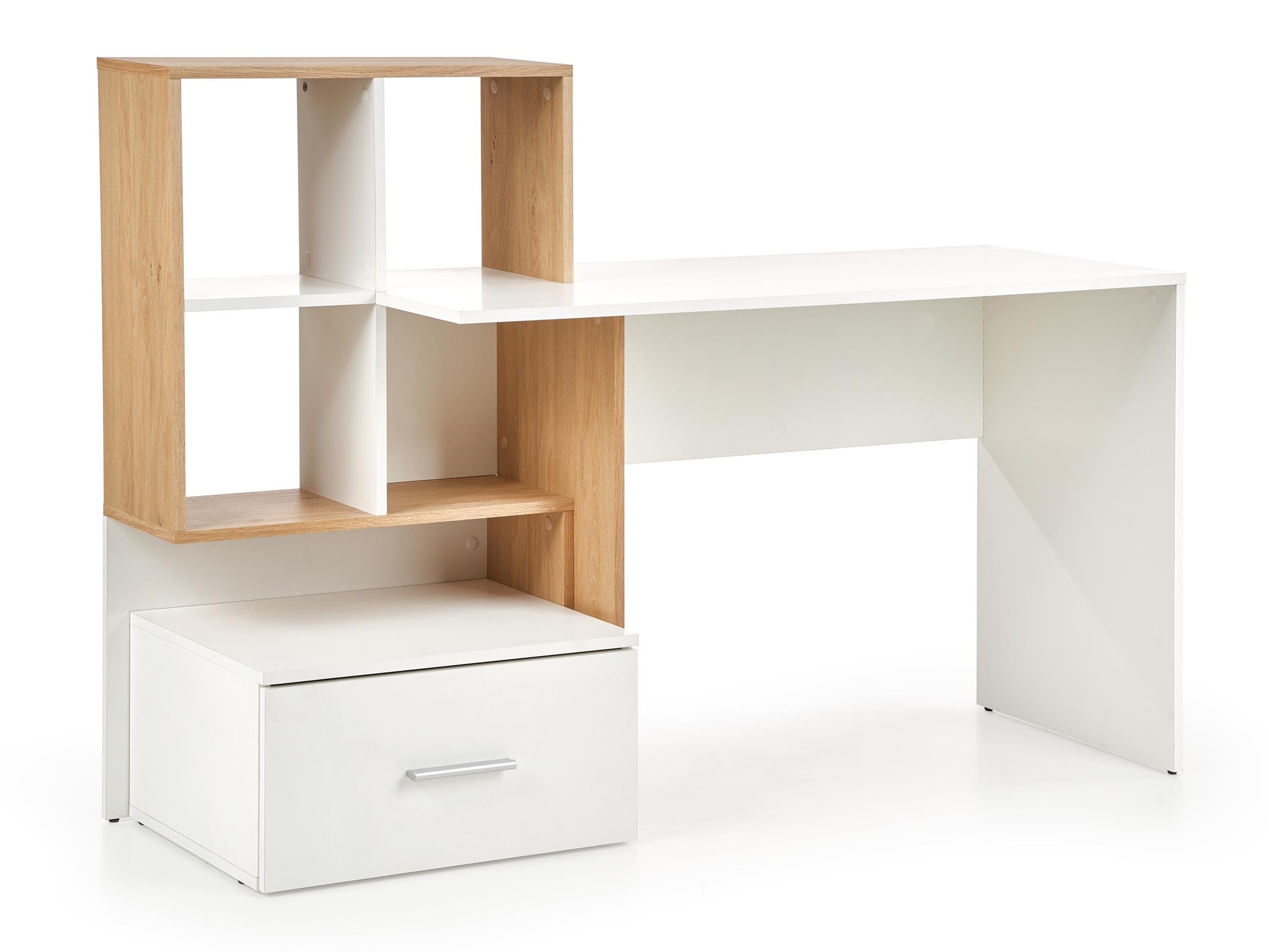 Bureau Houston 826 (Blanc + Chêne doré)