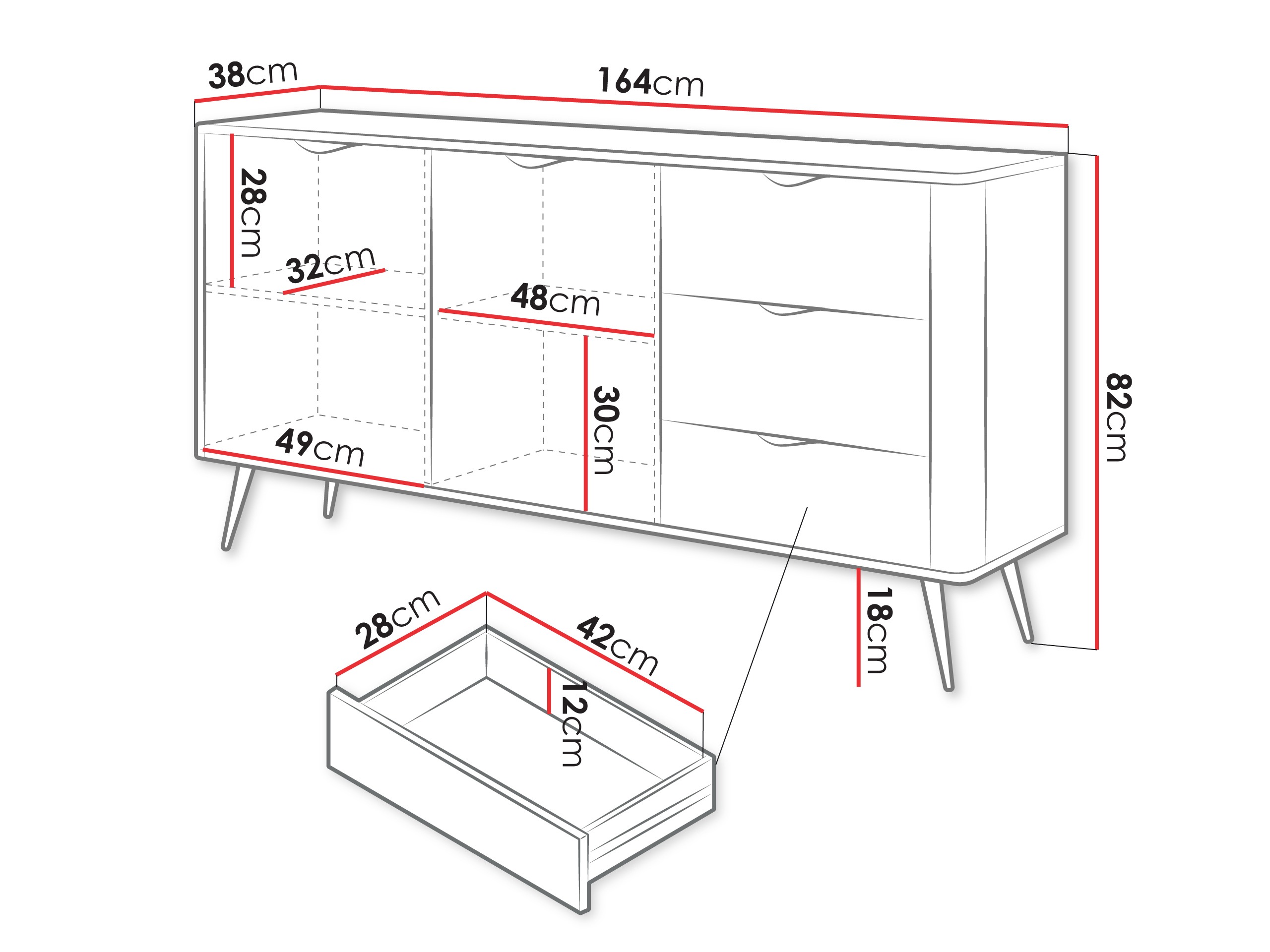 Commode Lectum I (Blanc)