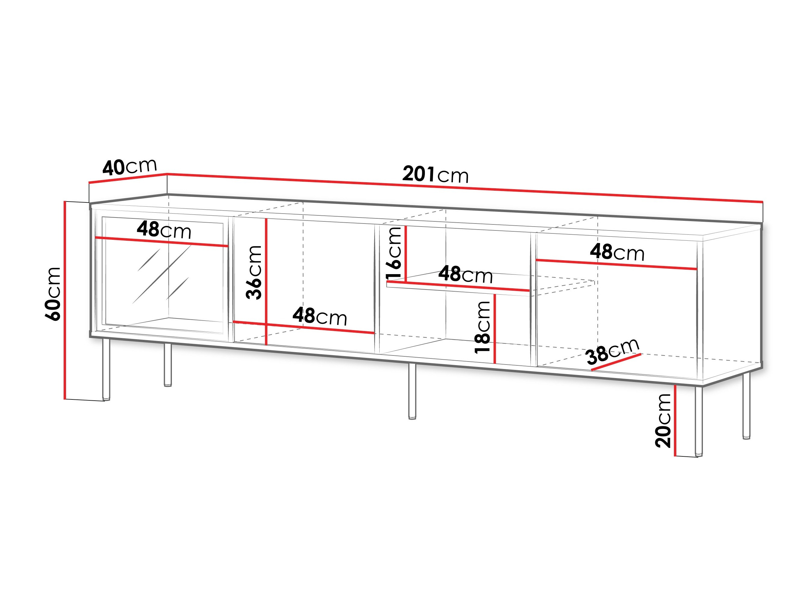 Meuble TV Merevai 103 (Cachemire)