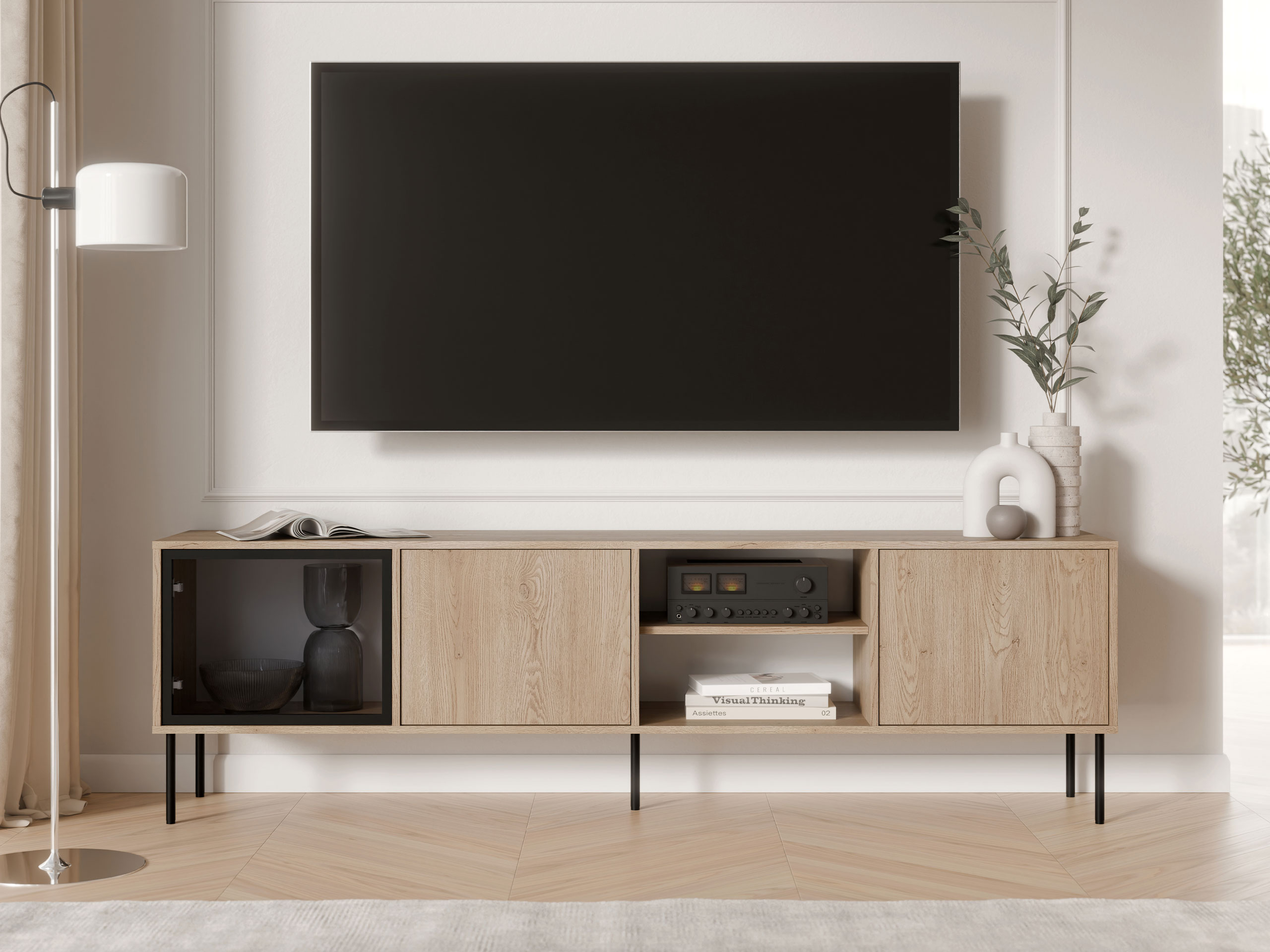 Meuble TV Merevai 103 (Chêne)