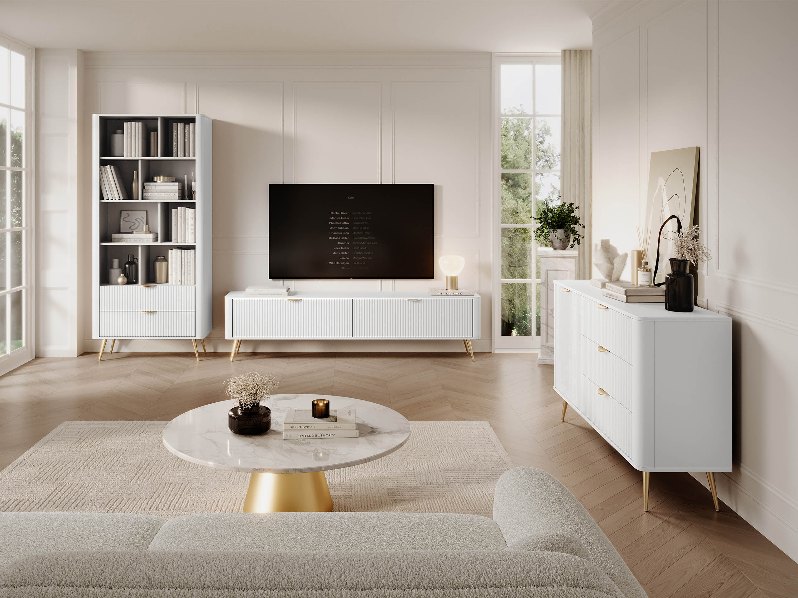Ensemble de salon Lectum I (Blanc)