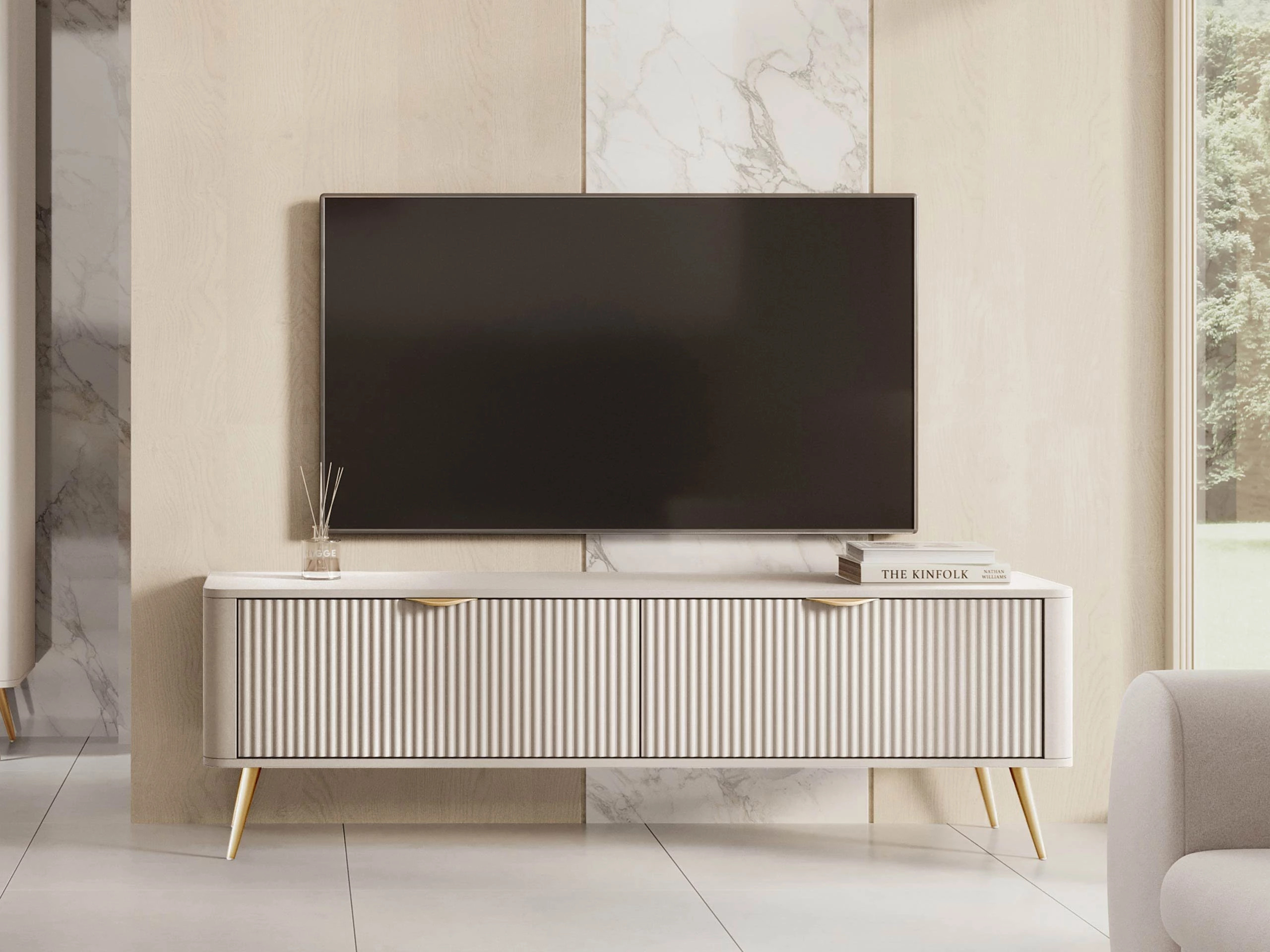 Meuble TV Lectum (Beige)