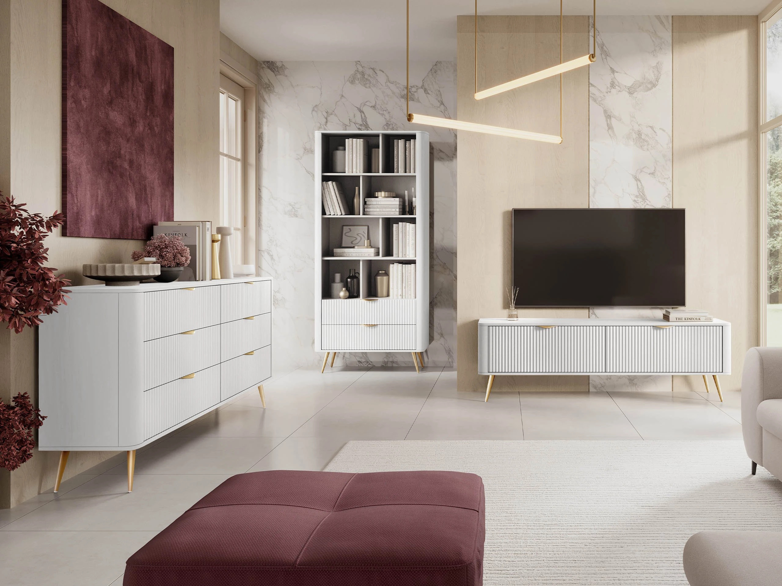 Meuble TV Lectum (Blanc)