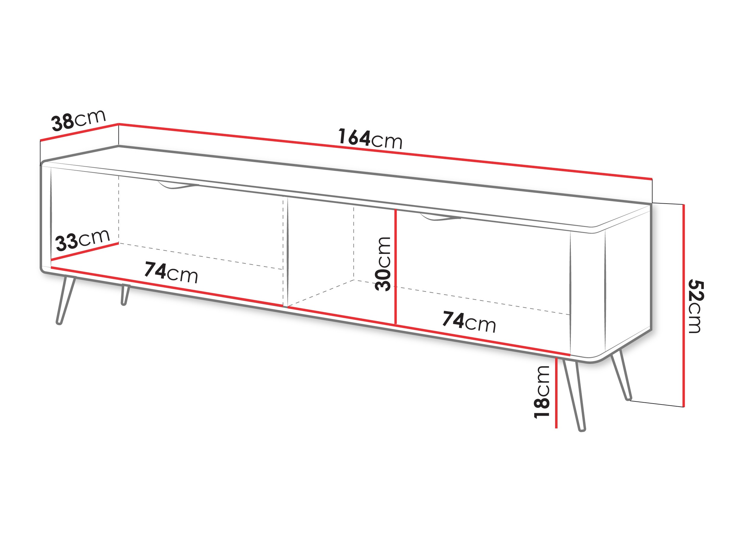 Meuble TV Lectum (Graphite)