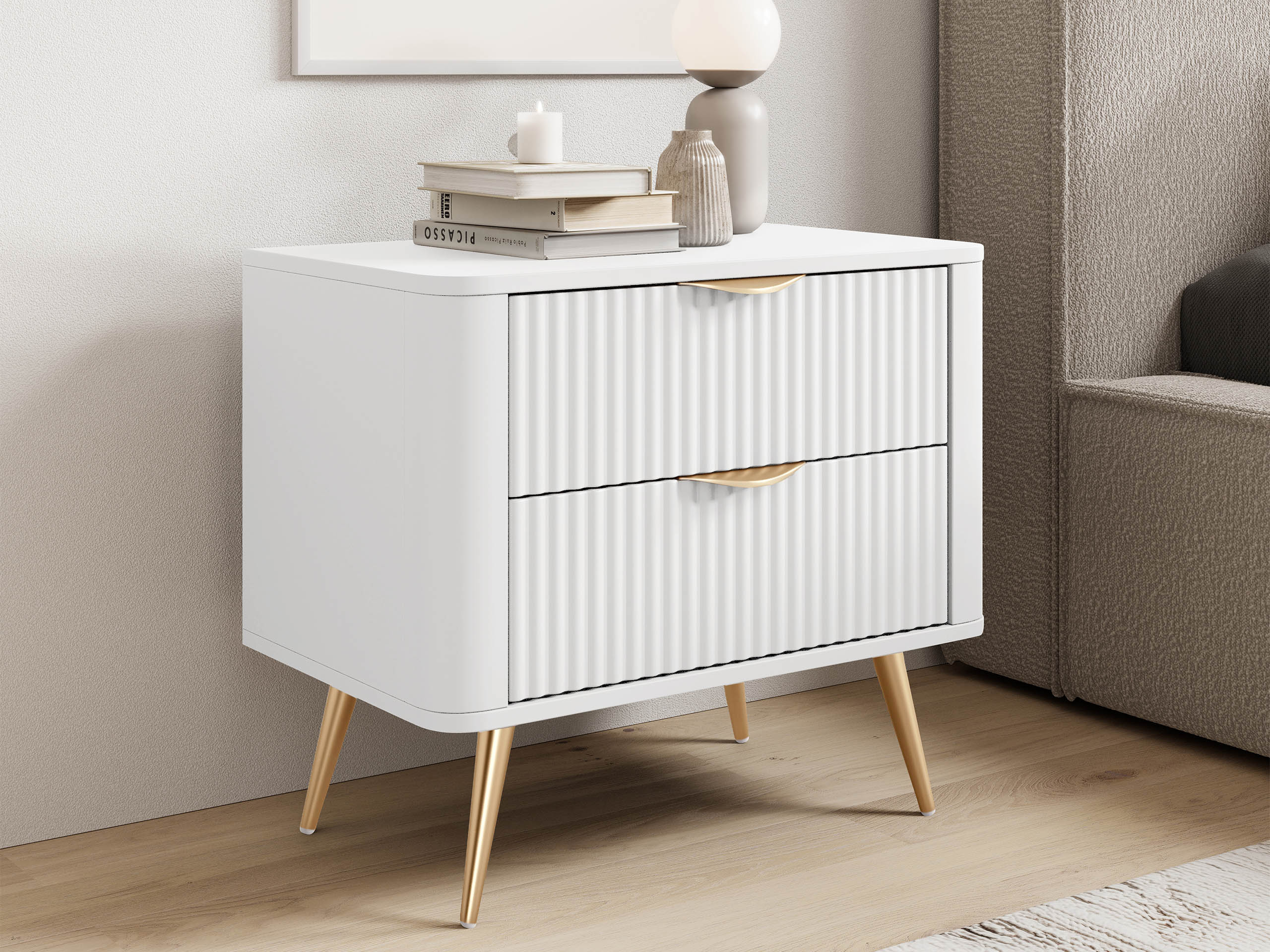 Table de chevet Lectum (Blanc)