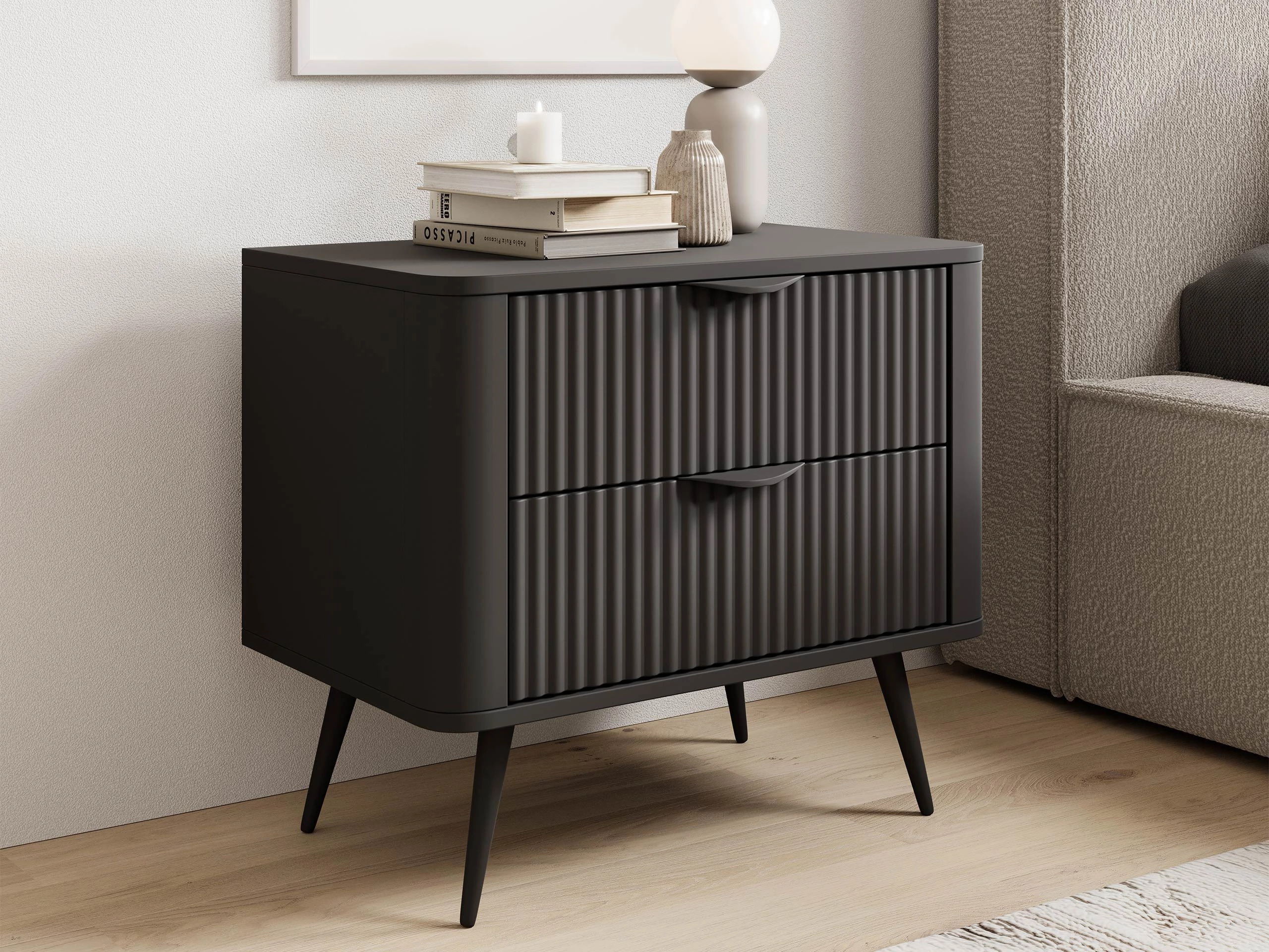 Table de chevet Lectum (Graphite)