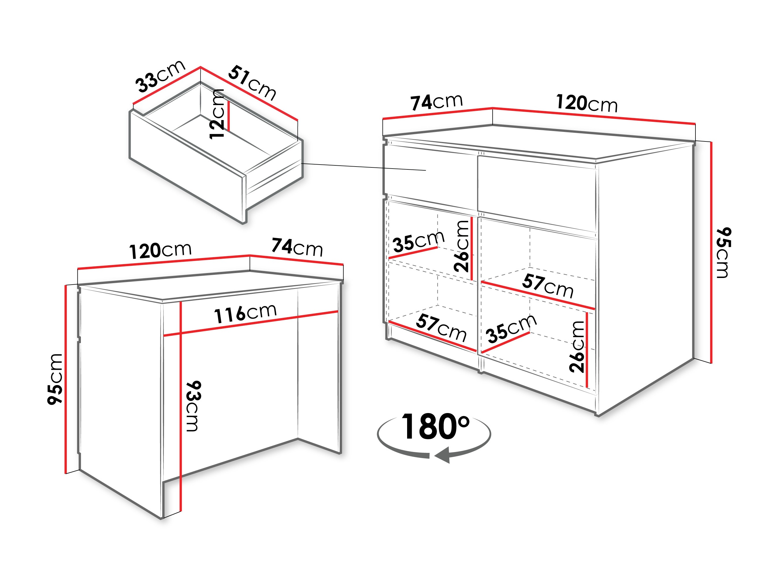 Îlot de cuisine Comfivo Cantal (Chêne)