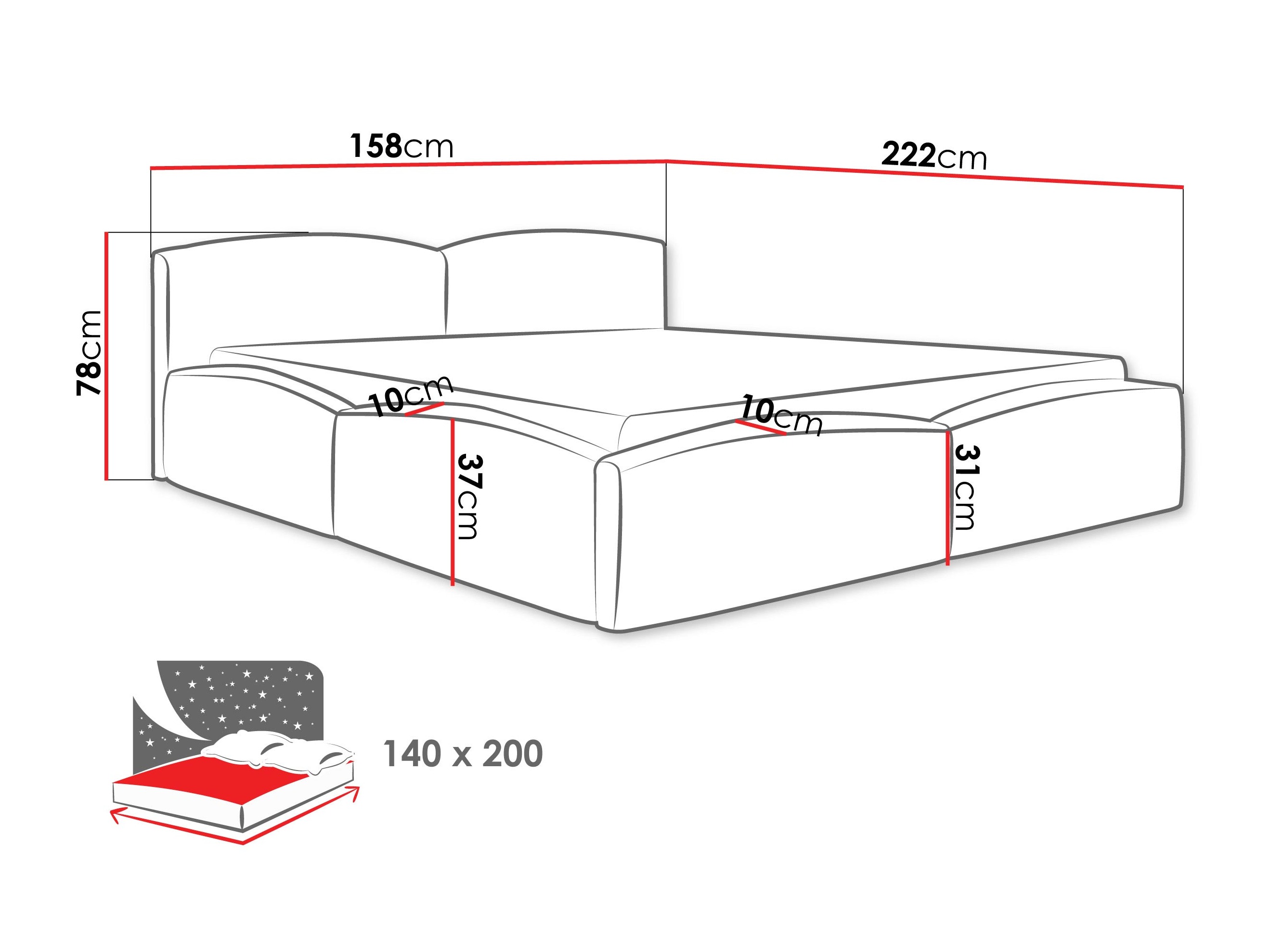 Lit TrendyNest Caprio (Lumo 75)