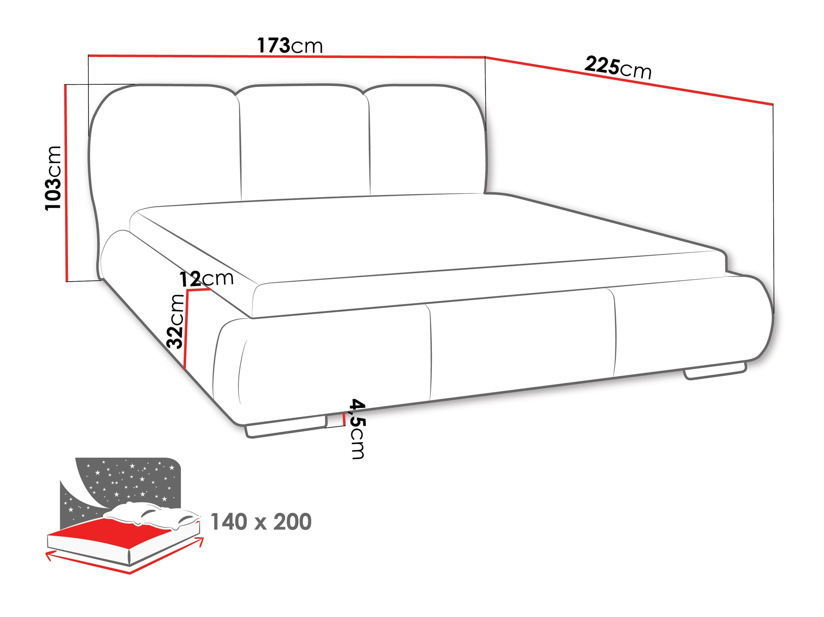 Lit TrendyNest Navium (Coral 80)