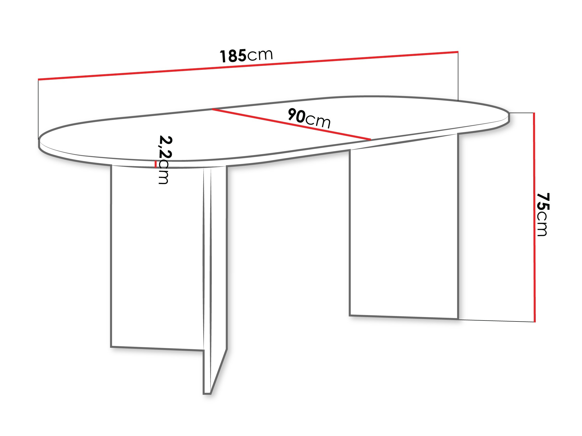 Table Comfivo Fungus (Chêne)