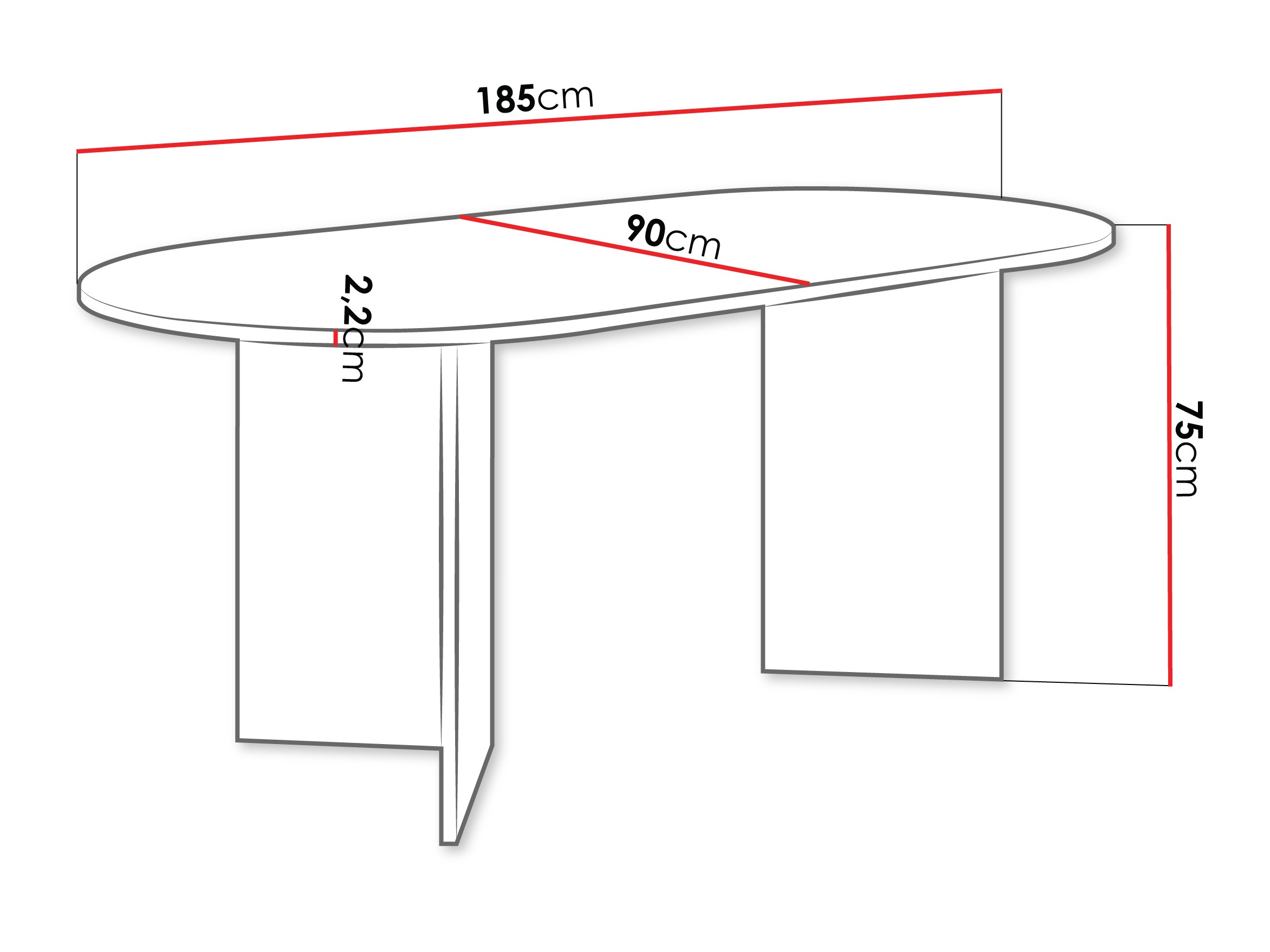 Table Comfivo Fungus (Noyer)