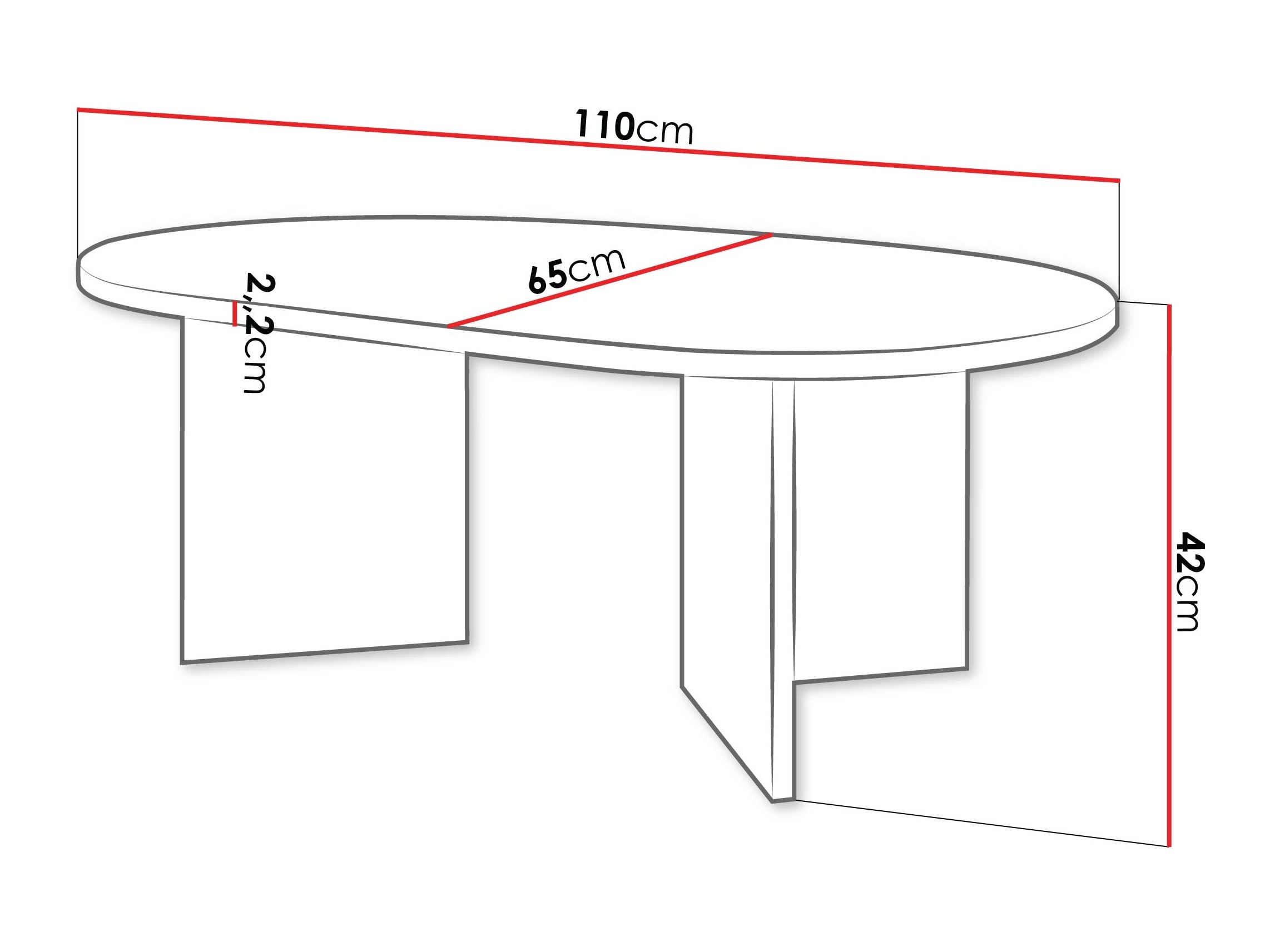 Table basse Comfivo 509 (Chêne)