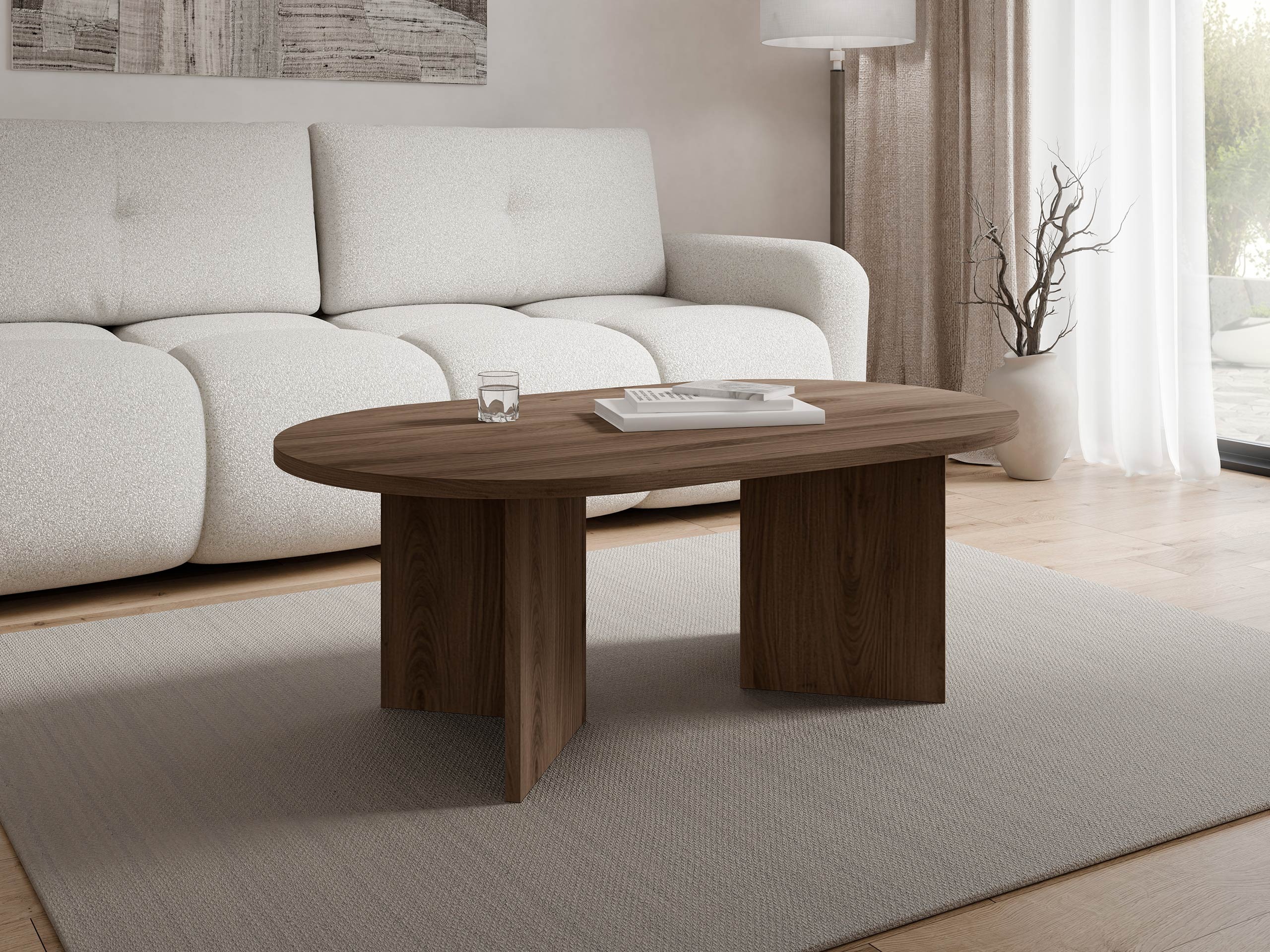 Table basse Comfivo Fungus (Noyer)