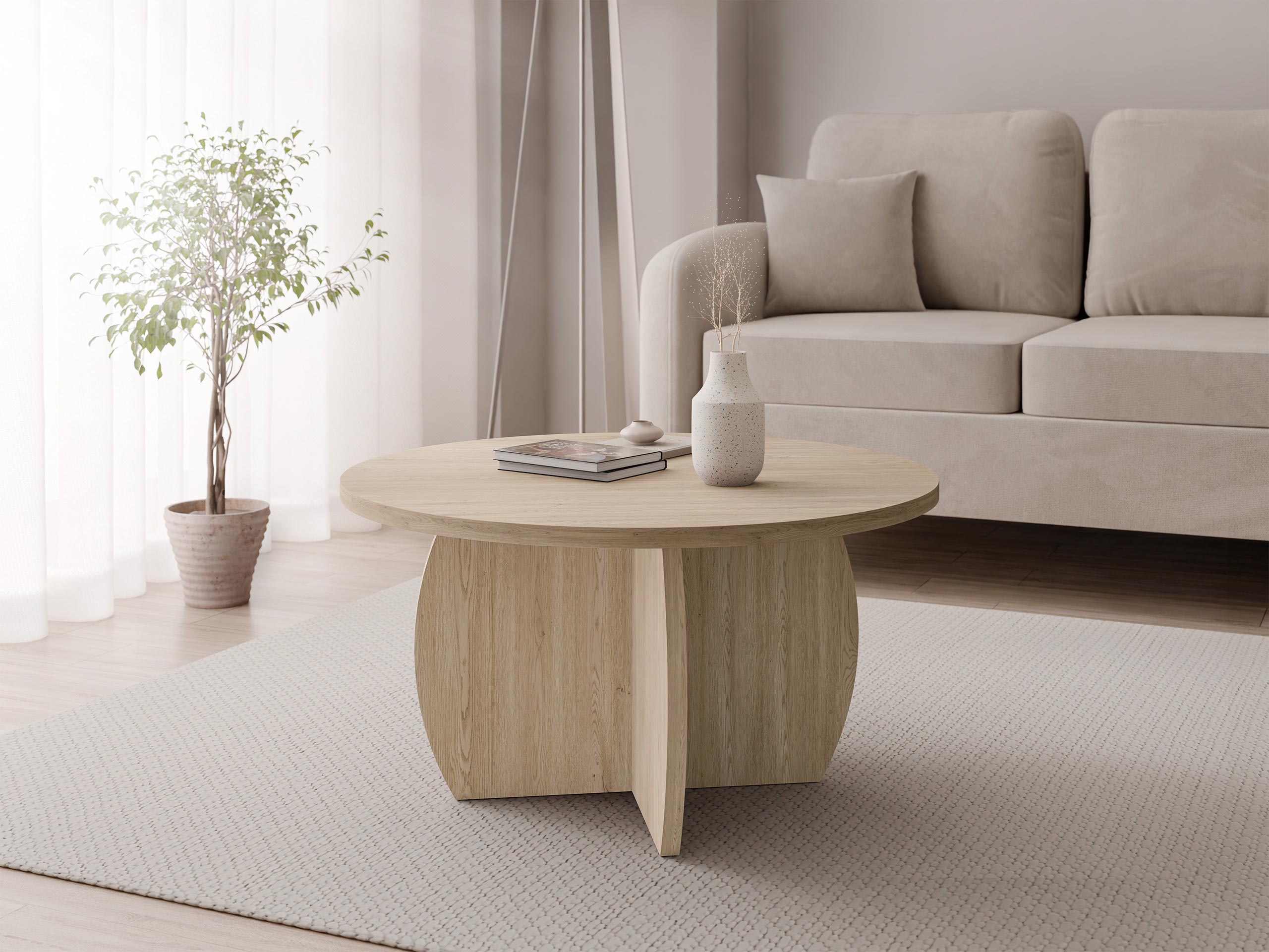 Table basse Comfivo Pagas (Chêne)