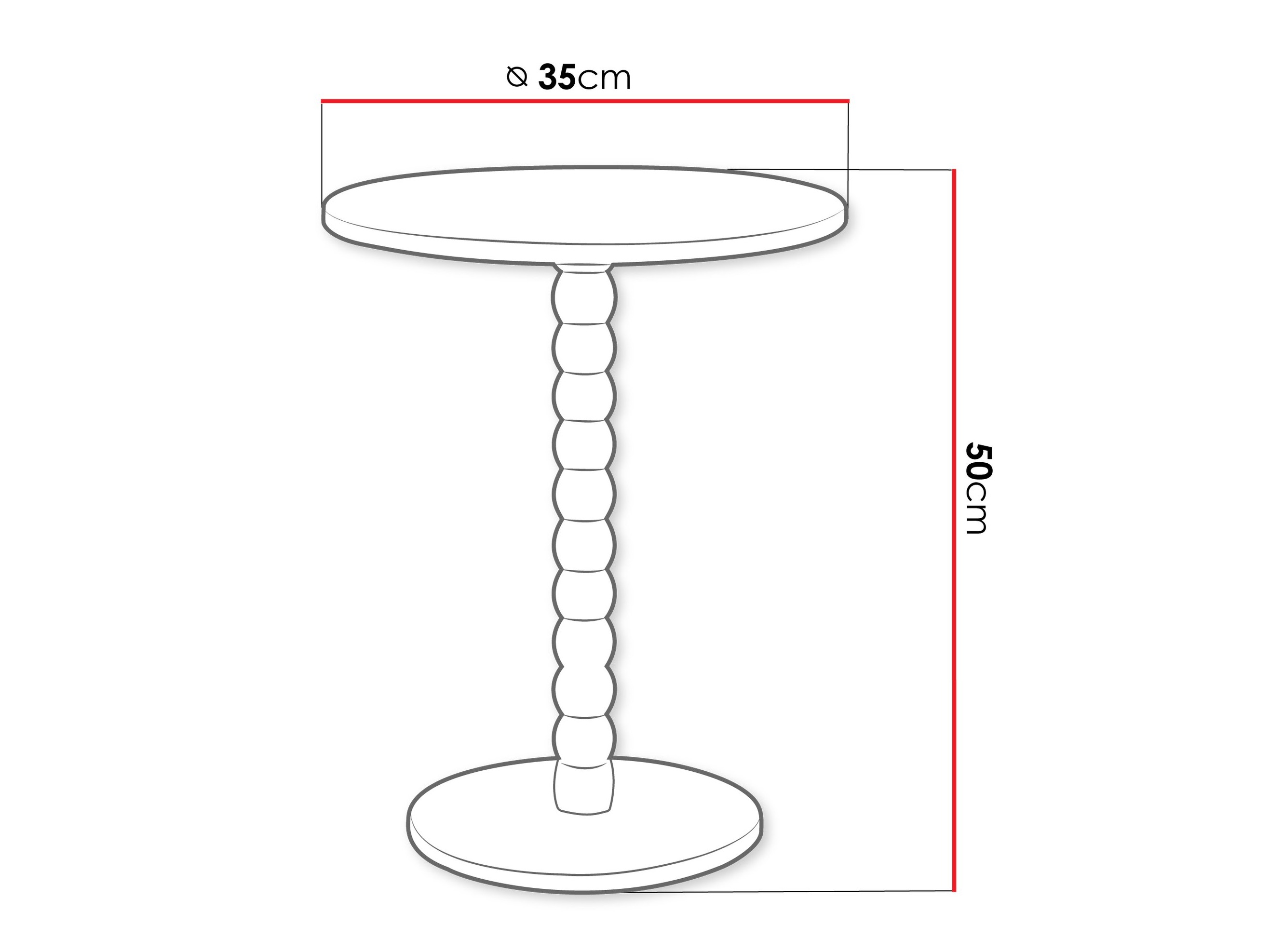 Table d'appoint Ludus (Noir)