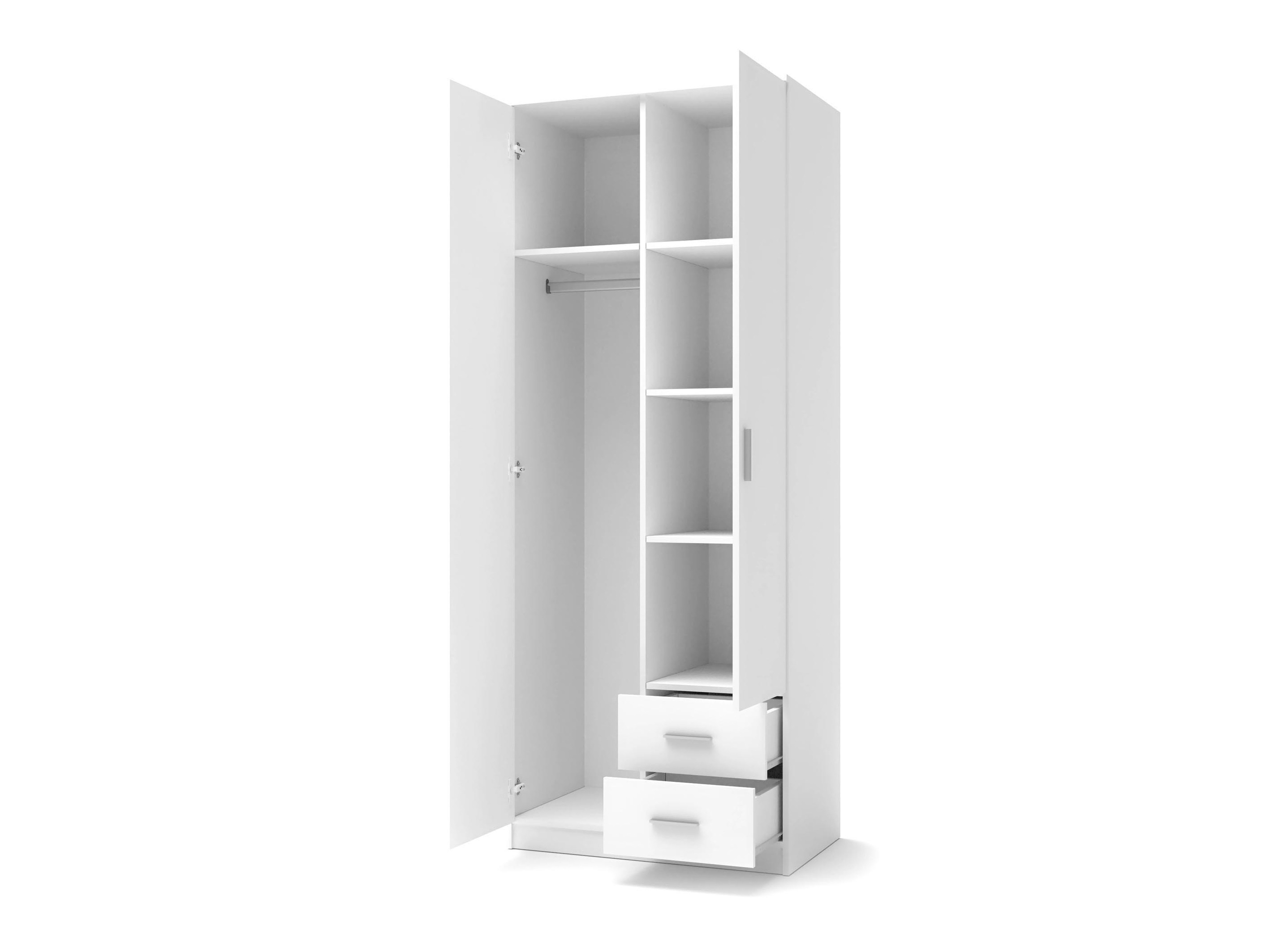 Armoire Cirveso 112 (Sonoma chêne + Blanc brillant)