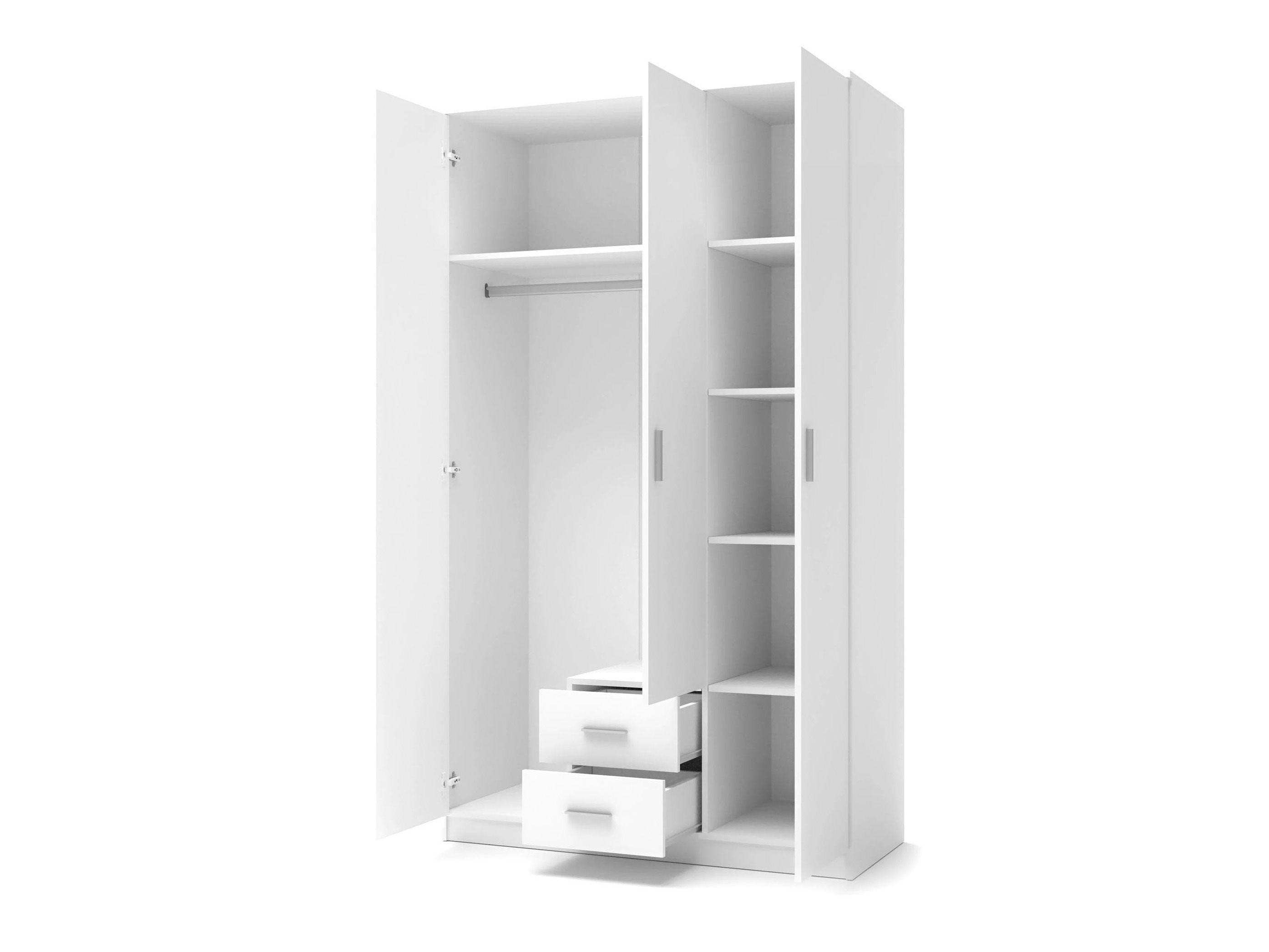 Armoire Cirveso 113 (Sonoma chêne + Blanc brillant)