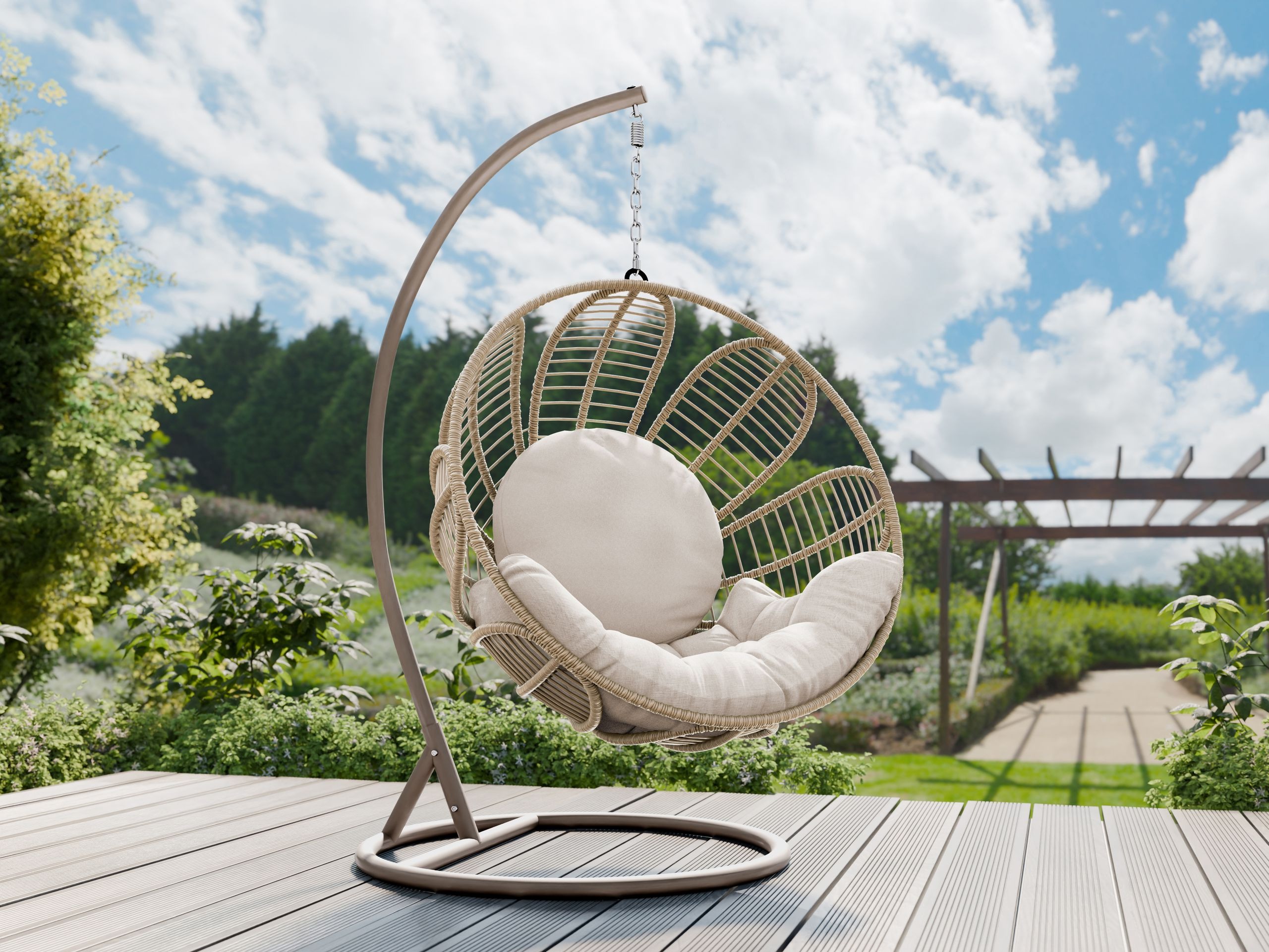 Chaise suspendu Comfivo Ingenium (Beige)