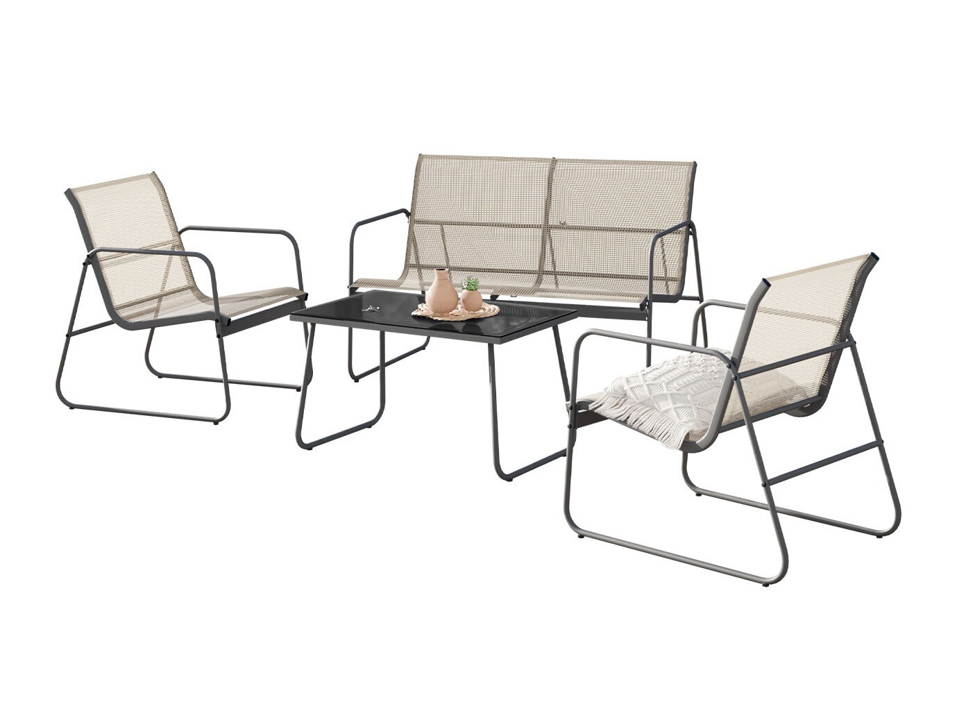 Ensemble de mobilier de jardin Aques