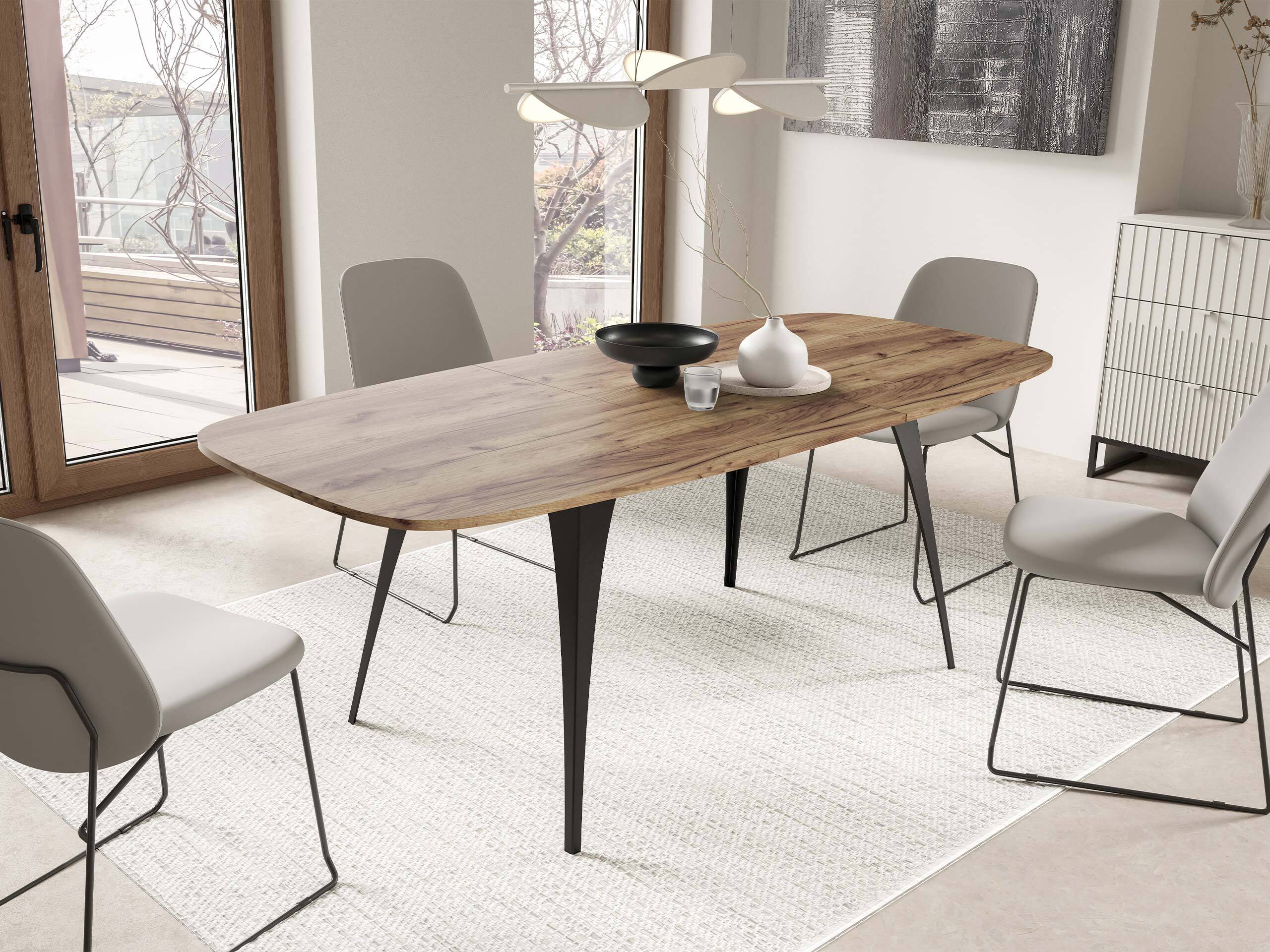 Table Oswego 131 (Chêne doré artisanal)