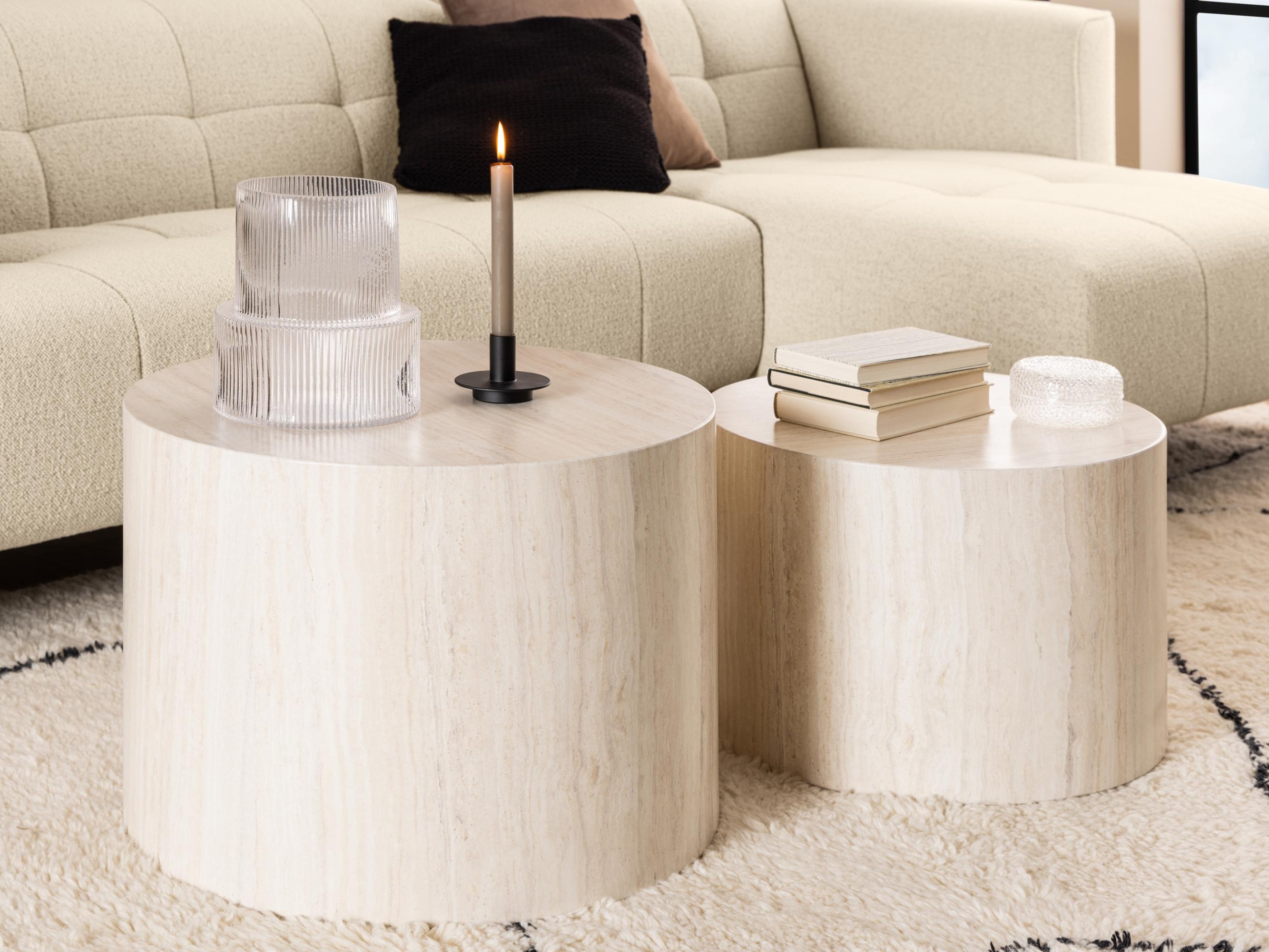 Ensemble tables basses Norsica 800 (Beige)