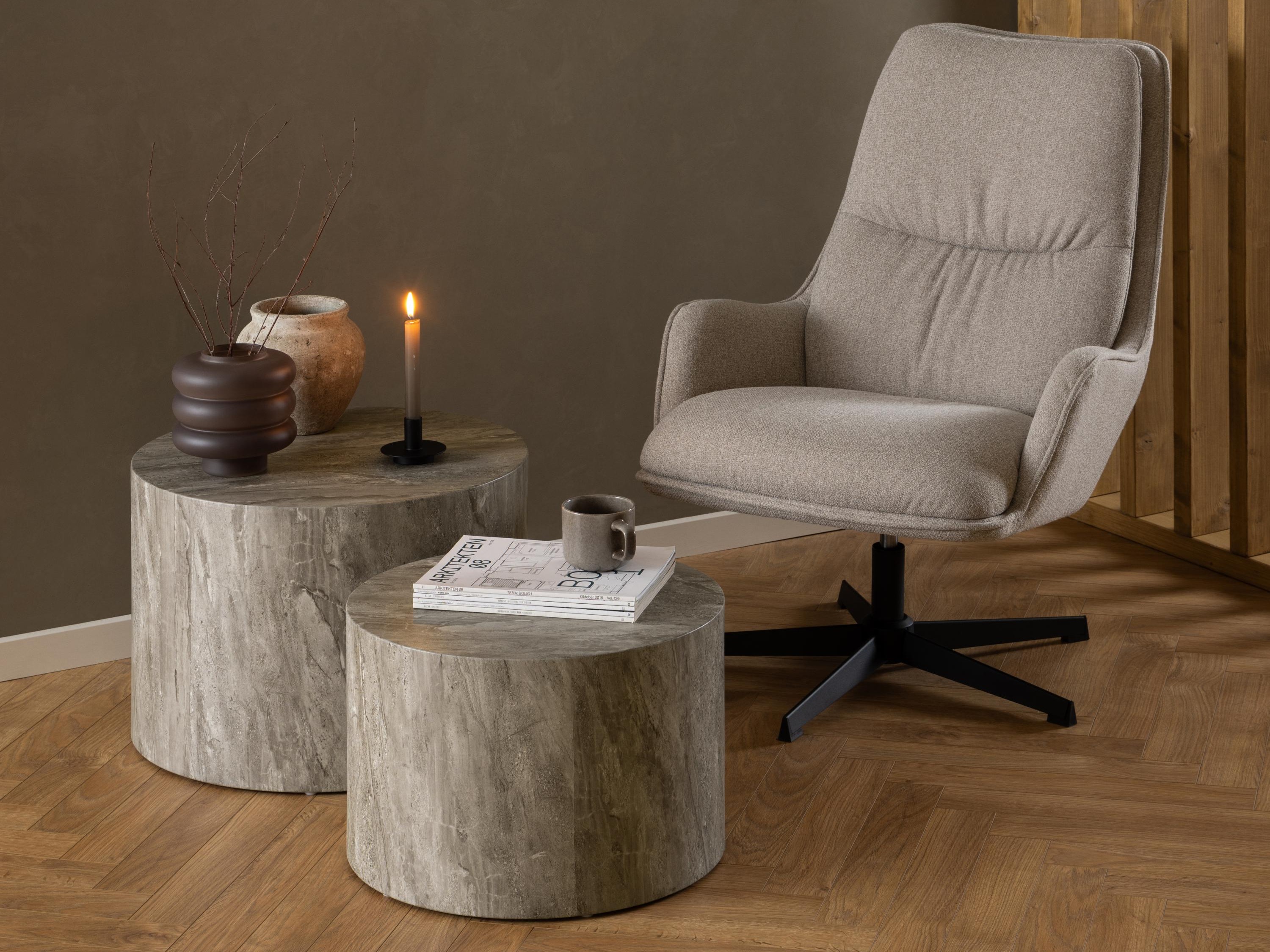 Ensemble tables basses Norsica 800 (Gris)