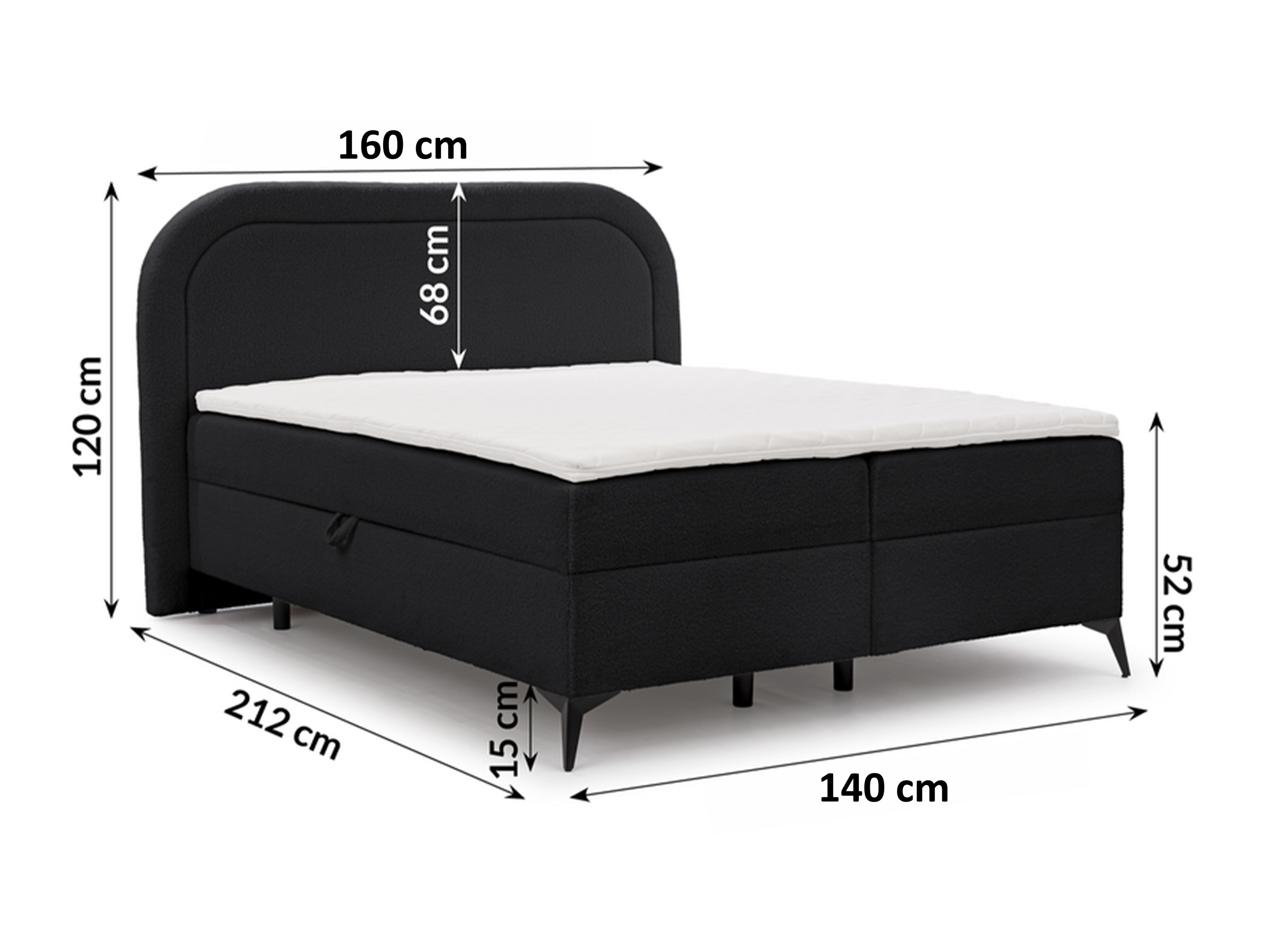 Lit boxspring Rocklin 115 (Quelle 54)