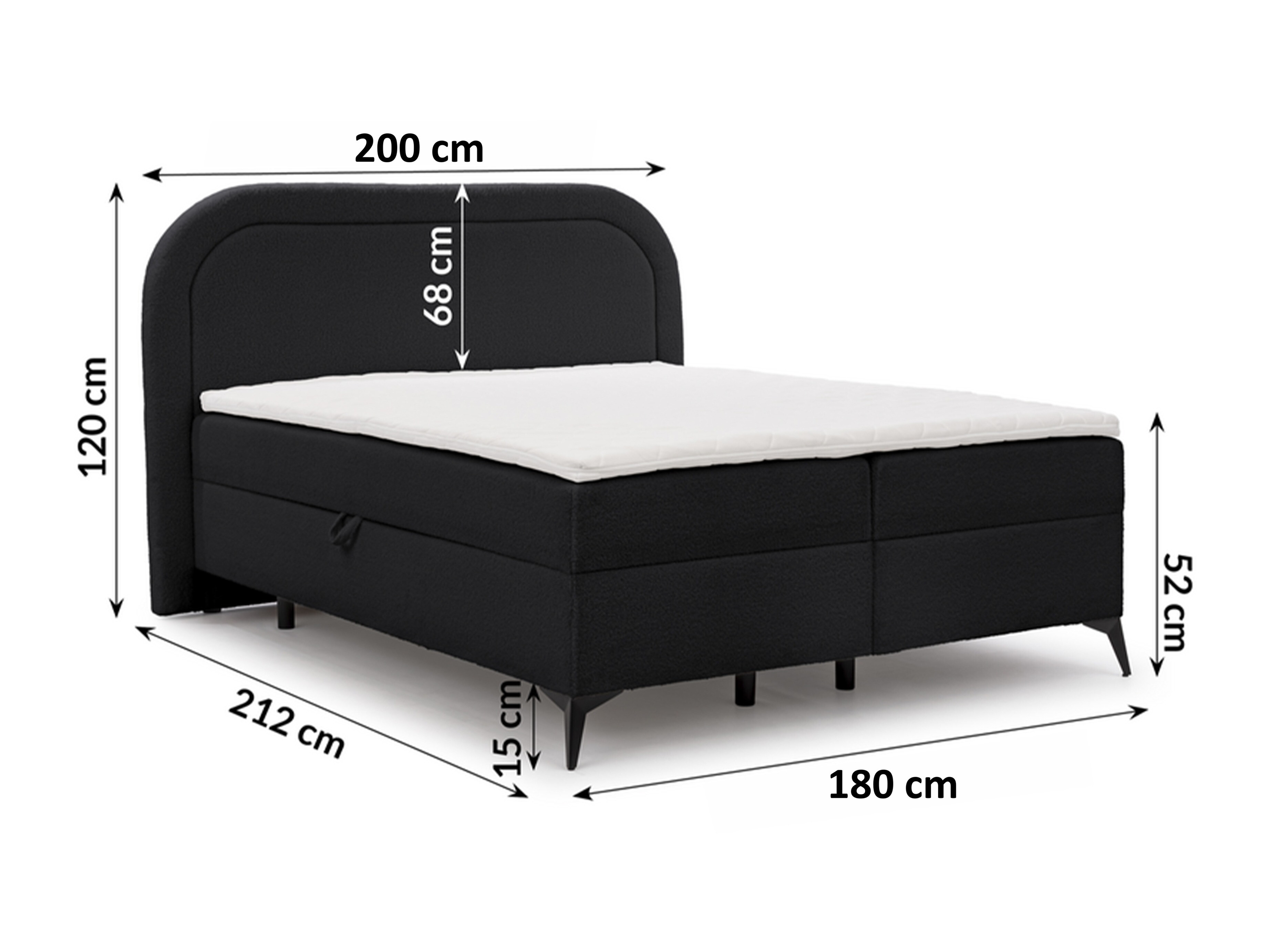 Lit boxspring Rocklin 115 (Quelle 54)