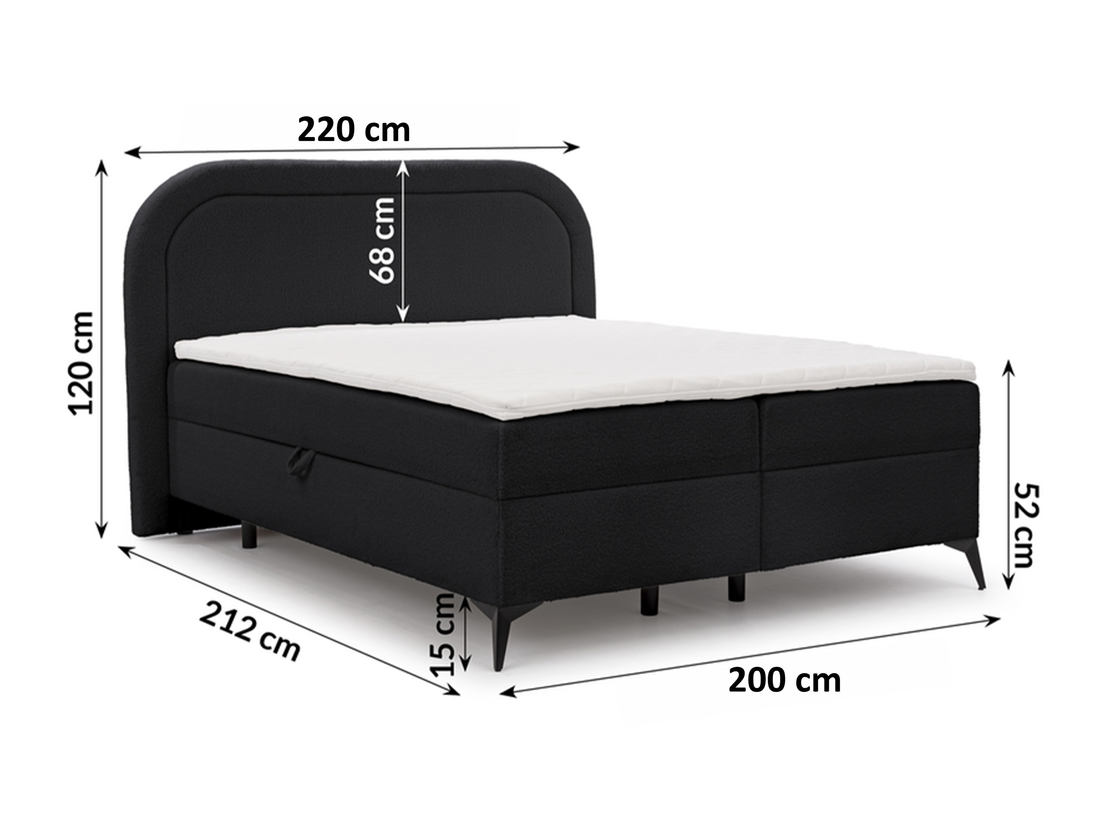 Lit boxspring Rocklin 115 (Quelle 83)