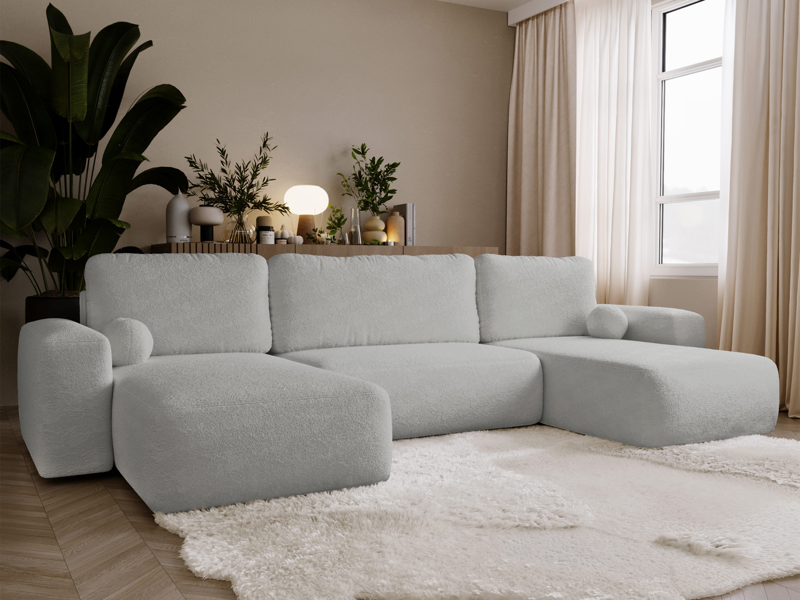 Canapé d'angle TrendyNest Piscor (Coral 75)