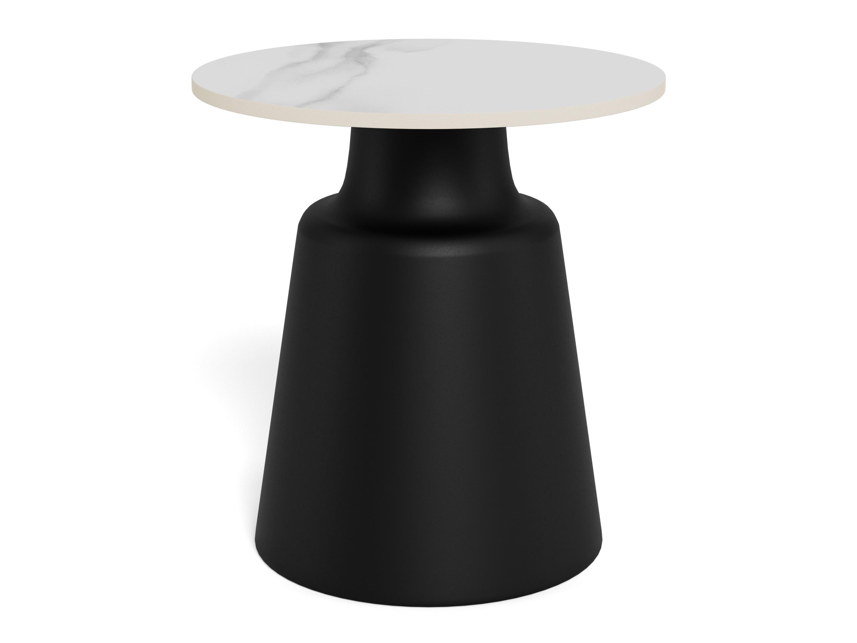 Table d'appoint Norsica 1047 (Blanc + Noir)