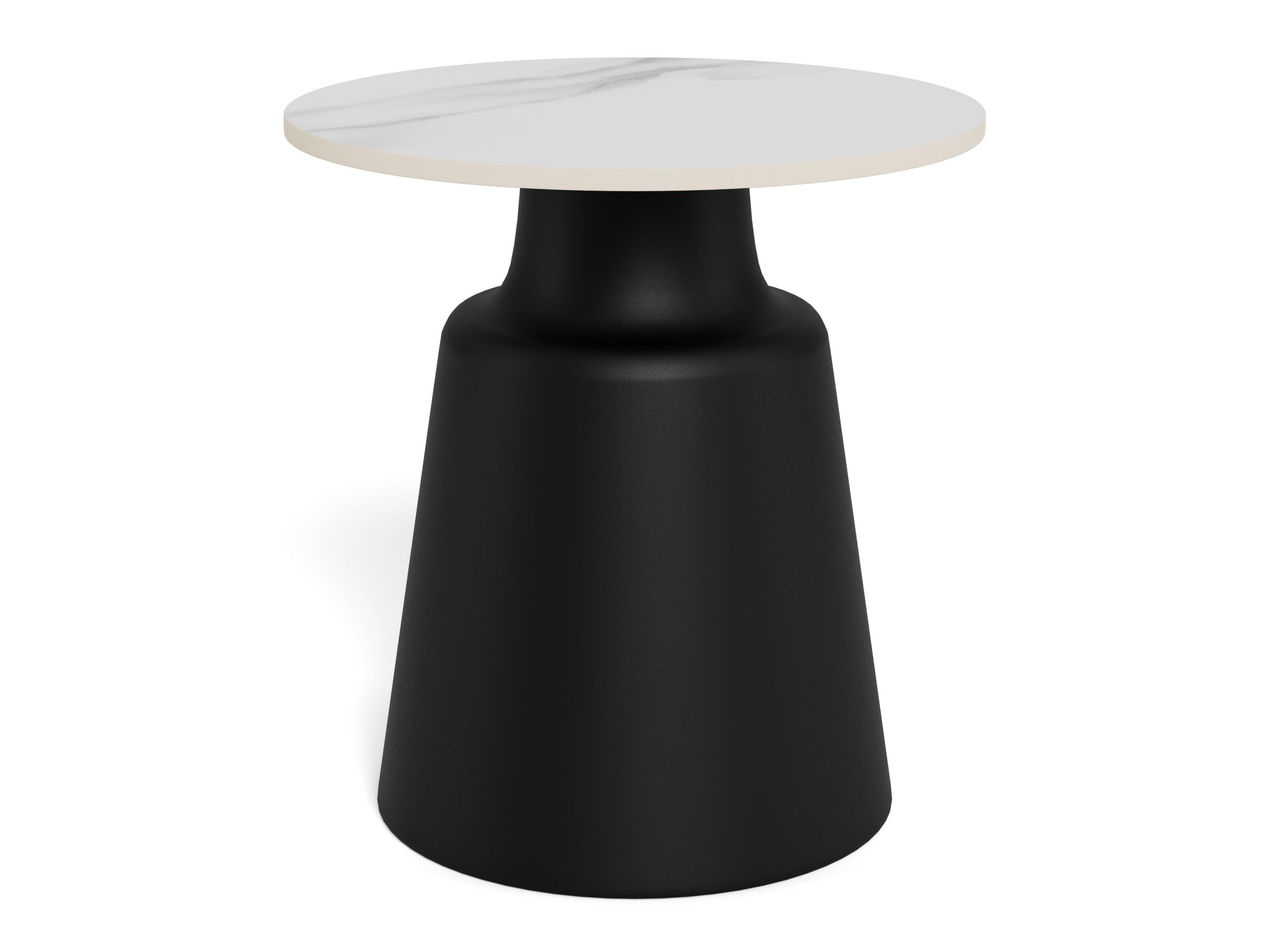 Table d'appoint Norsica 1047 (Blanc + Noir)