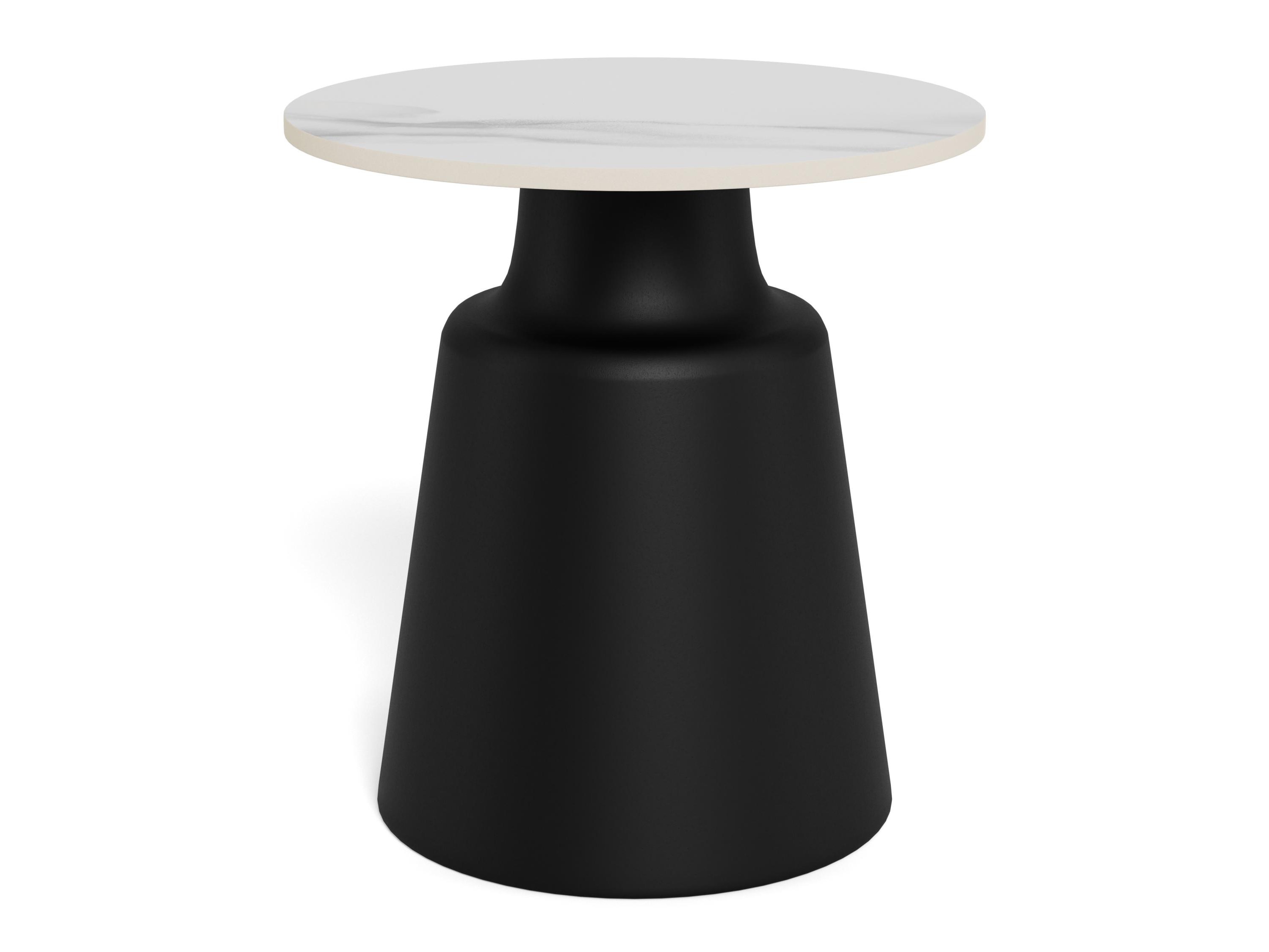 Table d'appoint Norsica 1047 (Blanc + Noir)