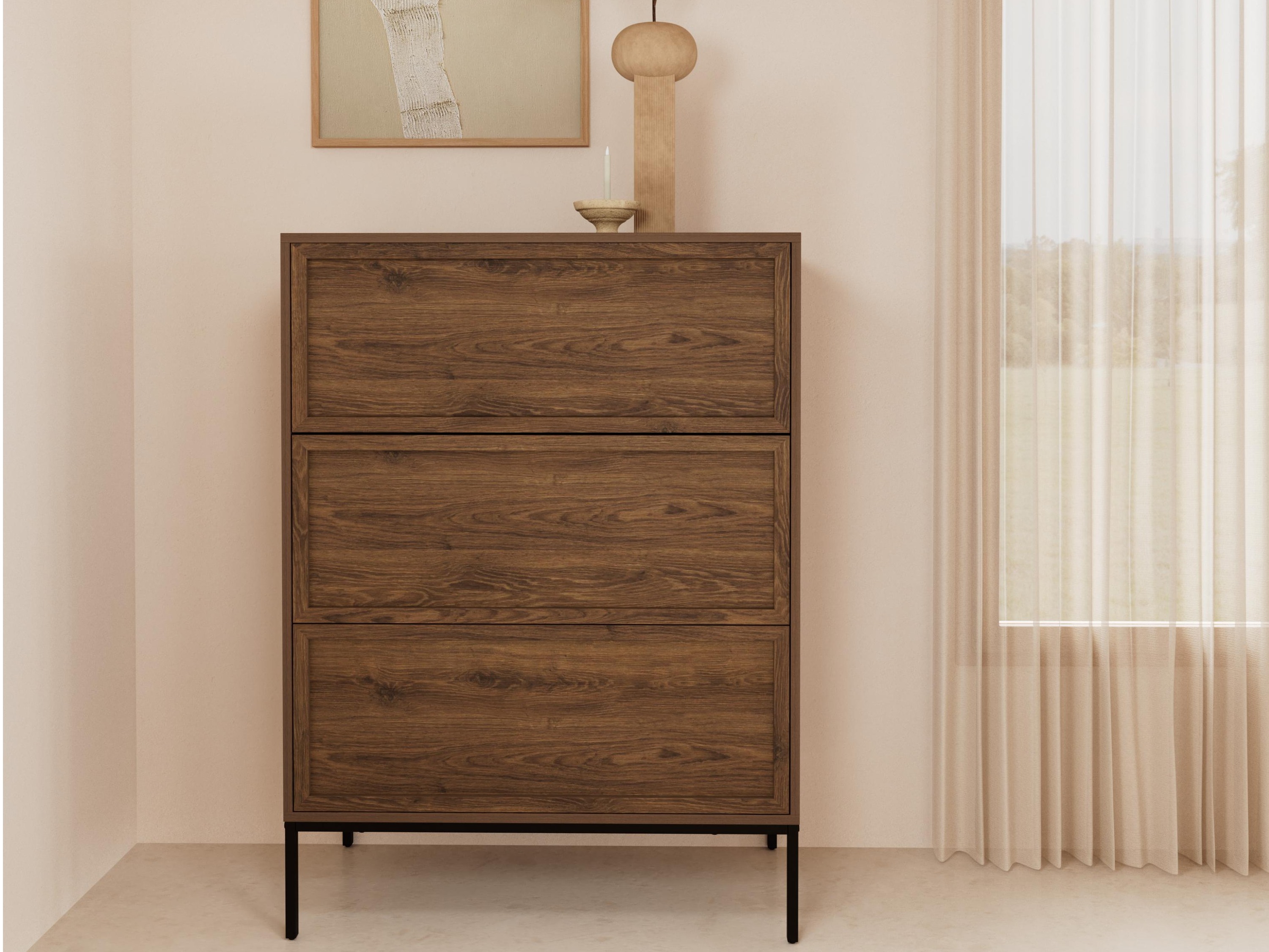 Commode Norsica 1049 (Chêne foncé)