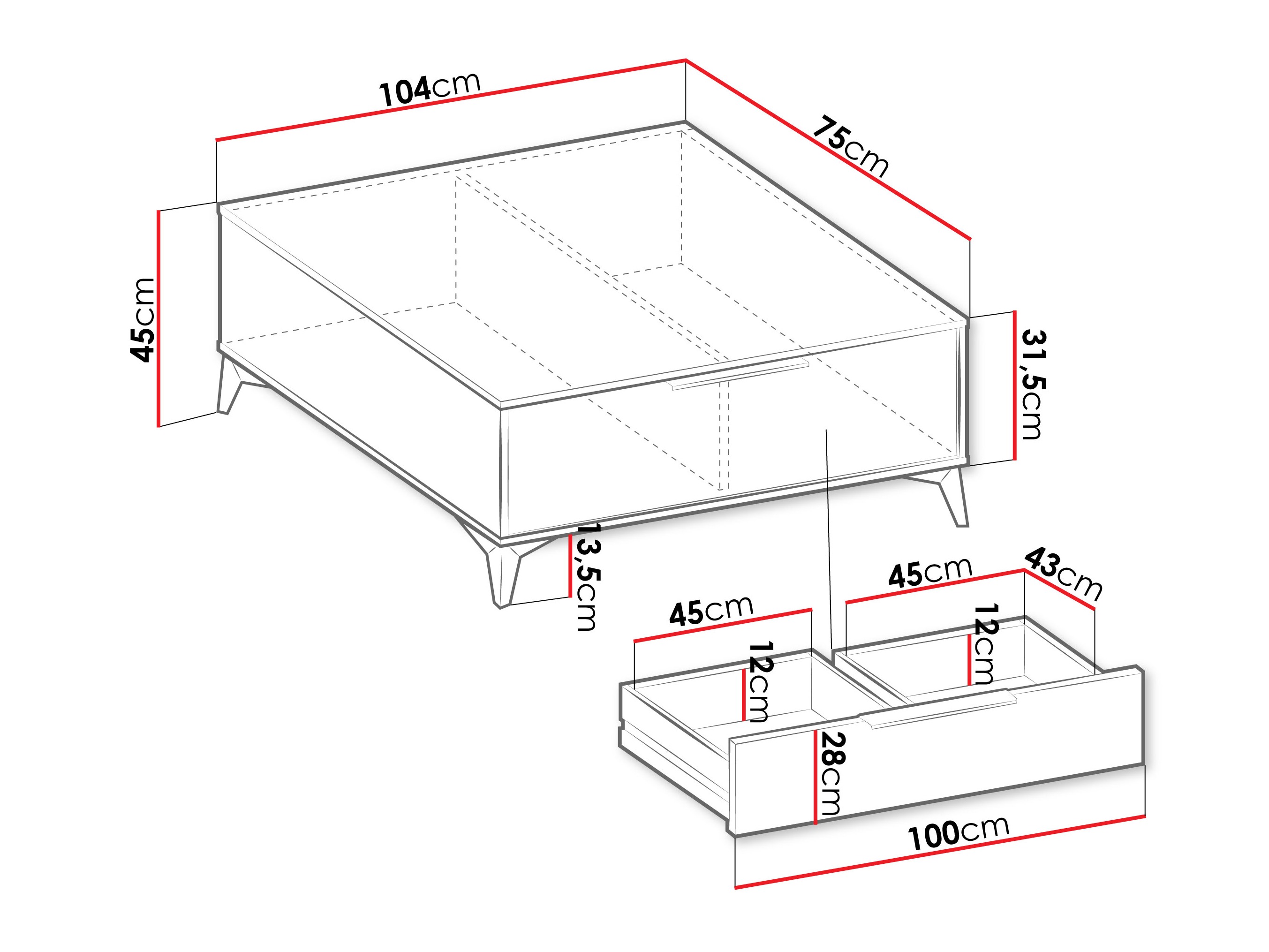 Table basse Comfivo Enoteo 102