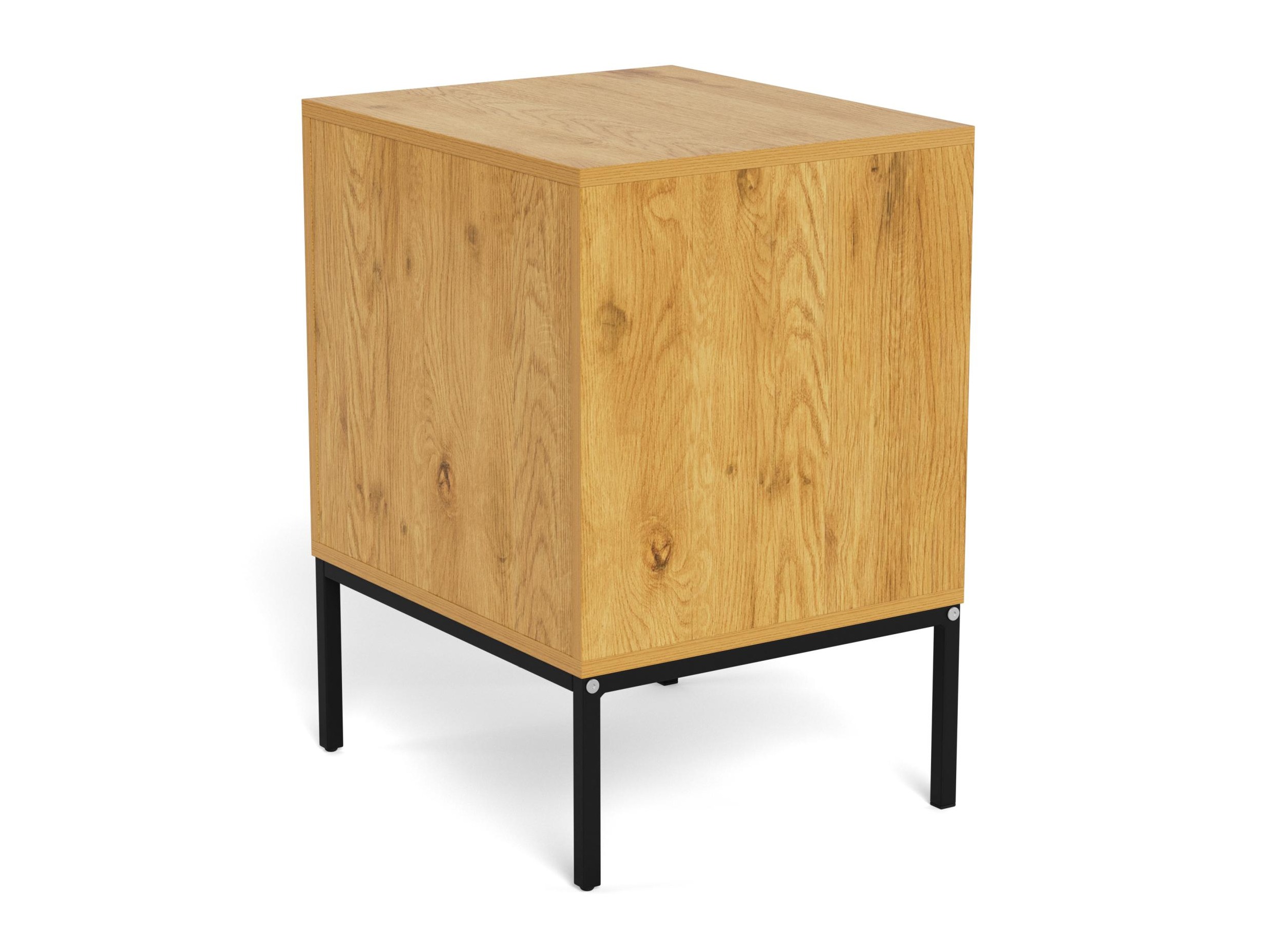 Table de chevet Norsica 1050 (Noir + Chêne sauvage)