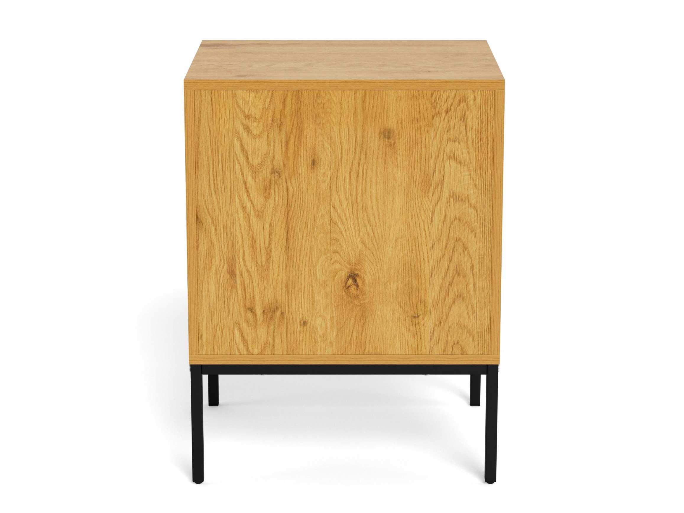 Table de chevet Norsica 1050 (Noir + Chêne sauvage)