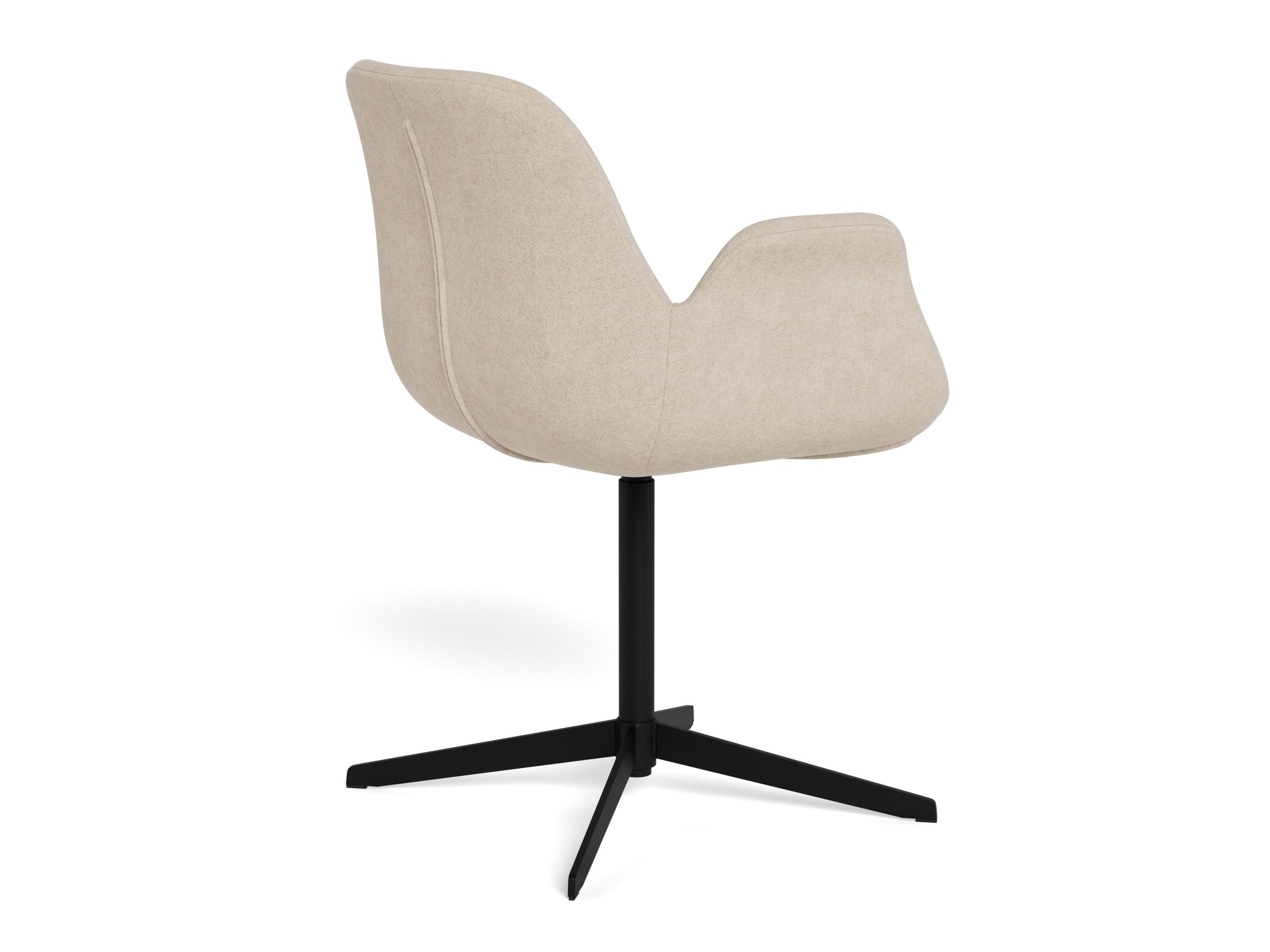 Chaise Norsica 1058 (Noir + Brun clair)