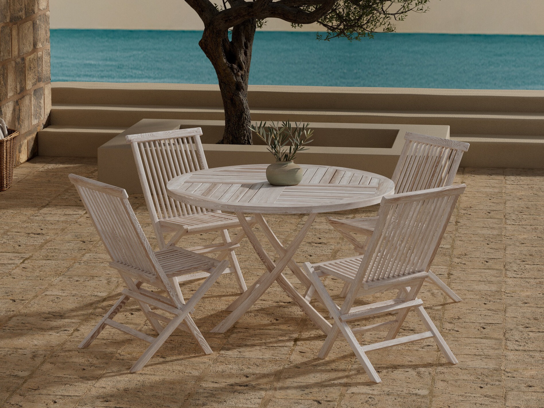 Ensemble table et chaises Nunova 145 (Clair bois)