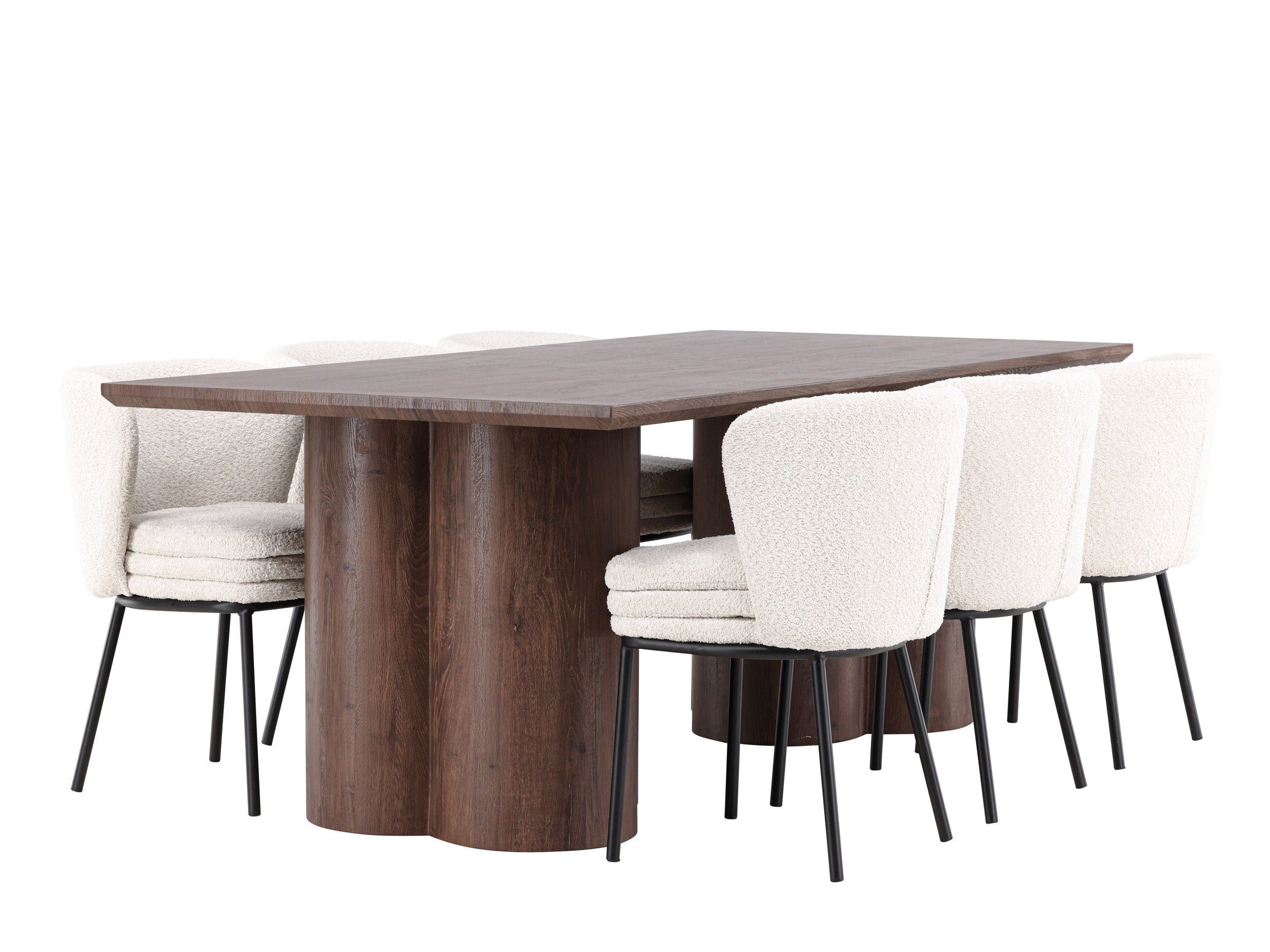 Salle à manger complète Dallas 5176 (Marron)