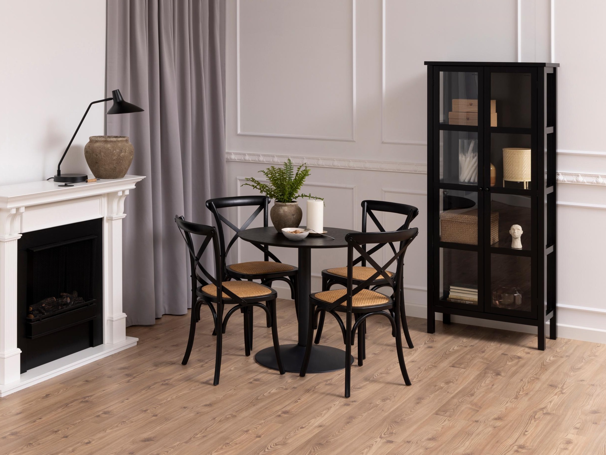 Table Norsica 1057 (Noir + Cendre noire)