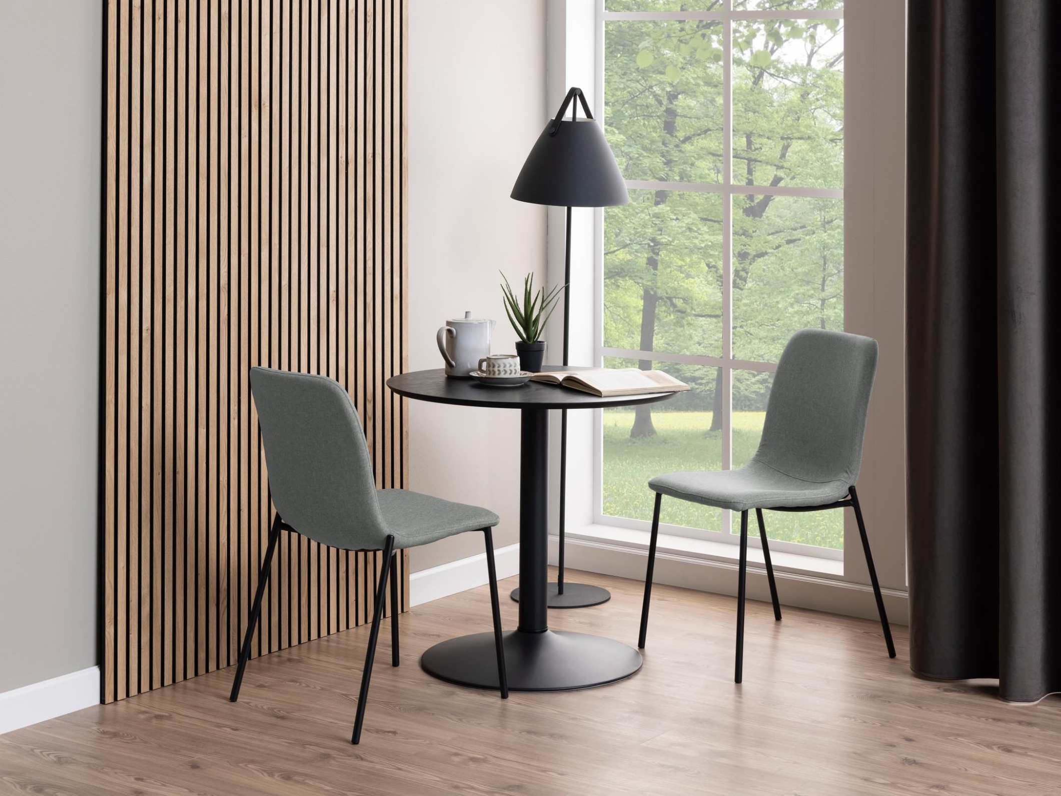 Table Norsica 1057 (Noir + Cendre noire)