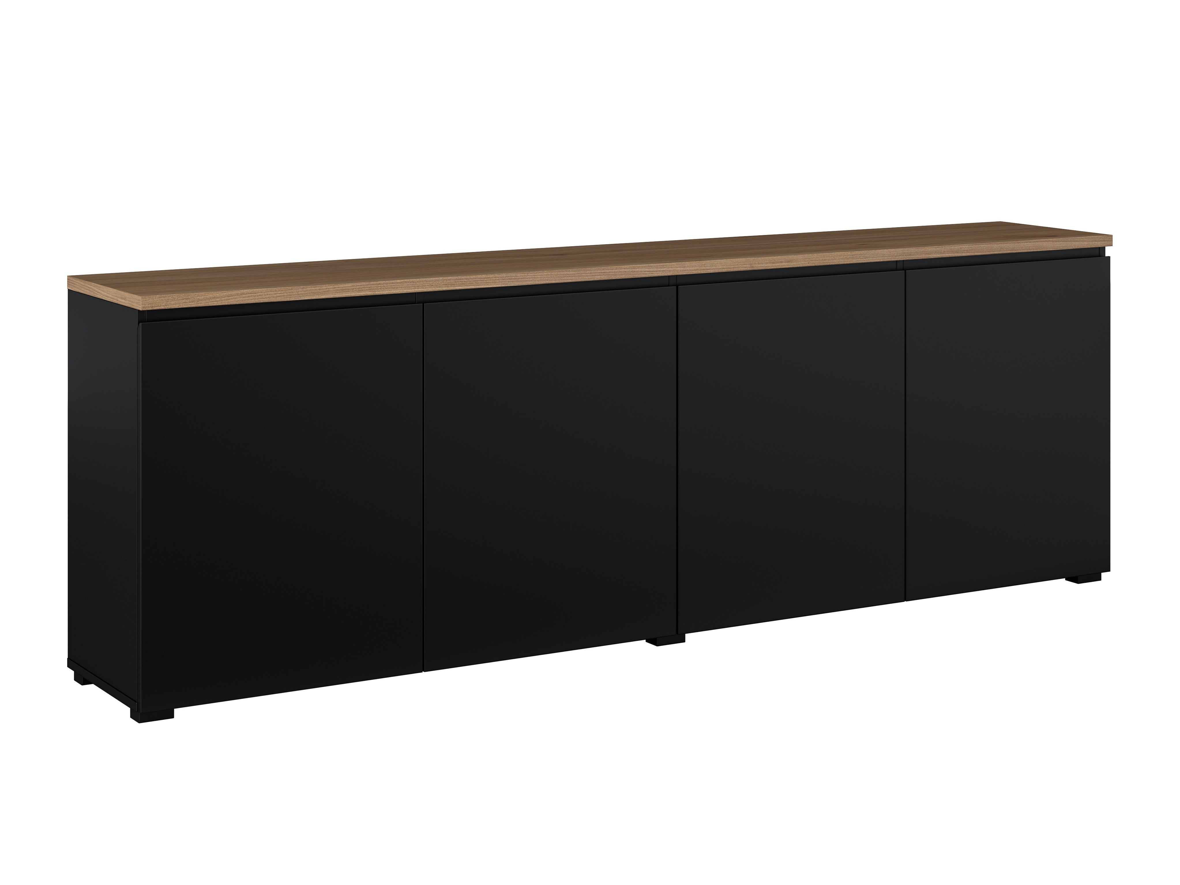 Buffet Baletu 105 (Noir + Chêne)