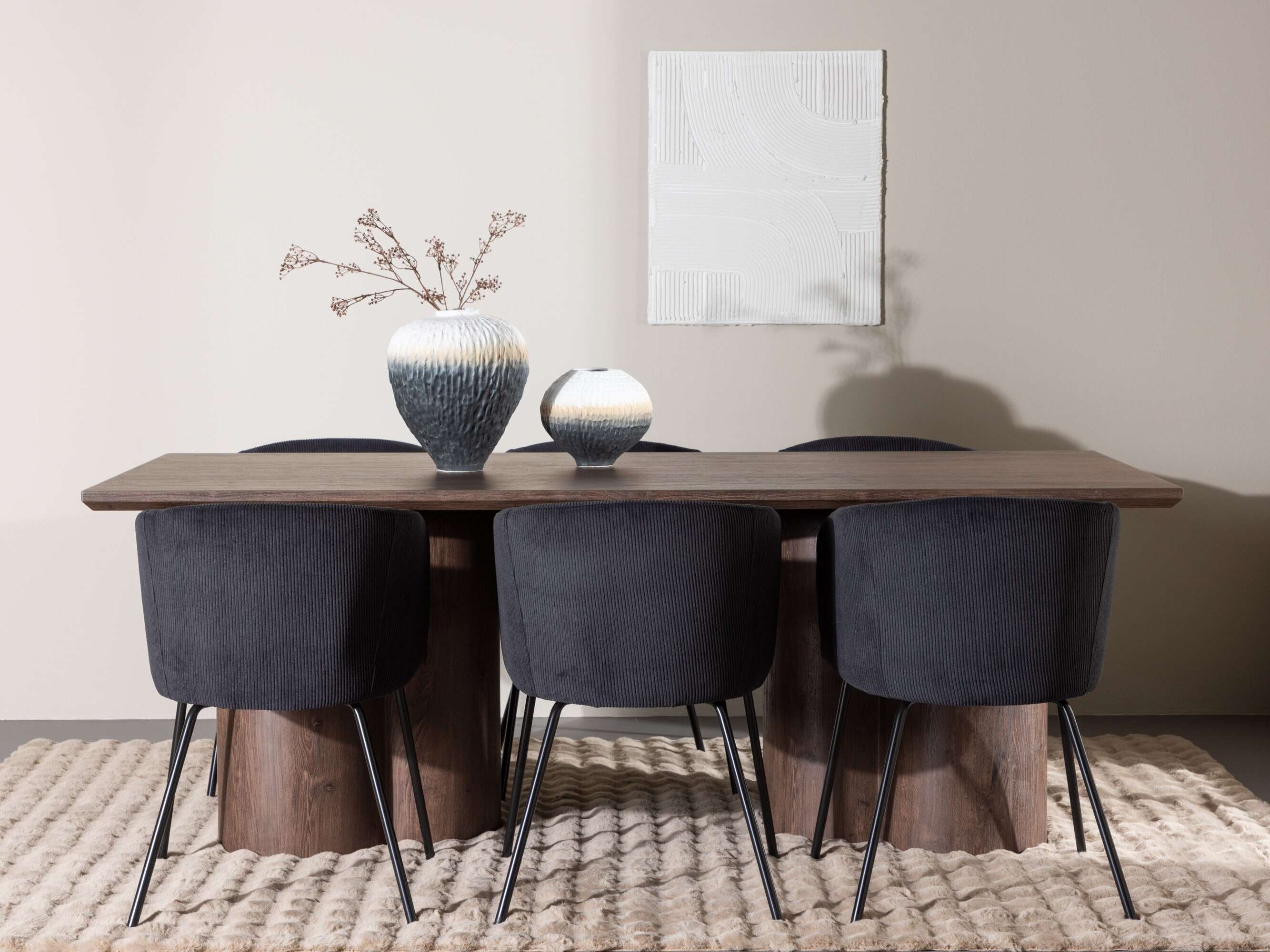 Salle à manger complète Dallas 5181 (Marron)