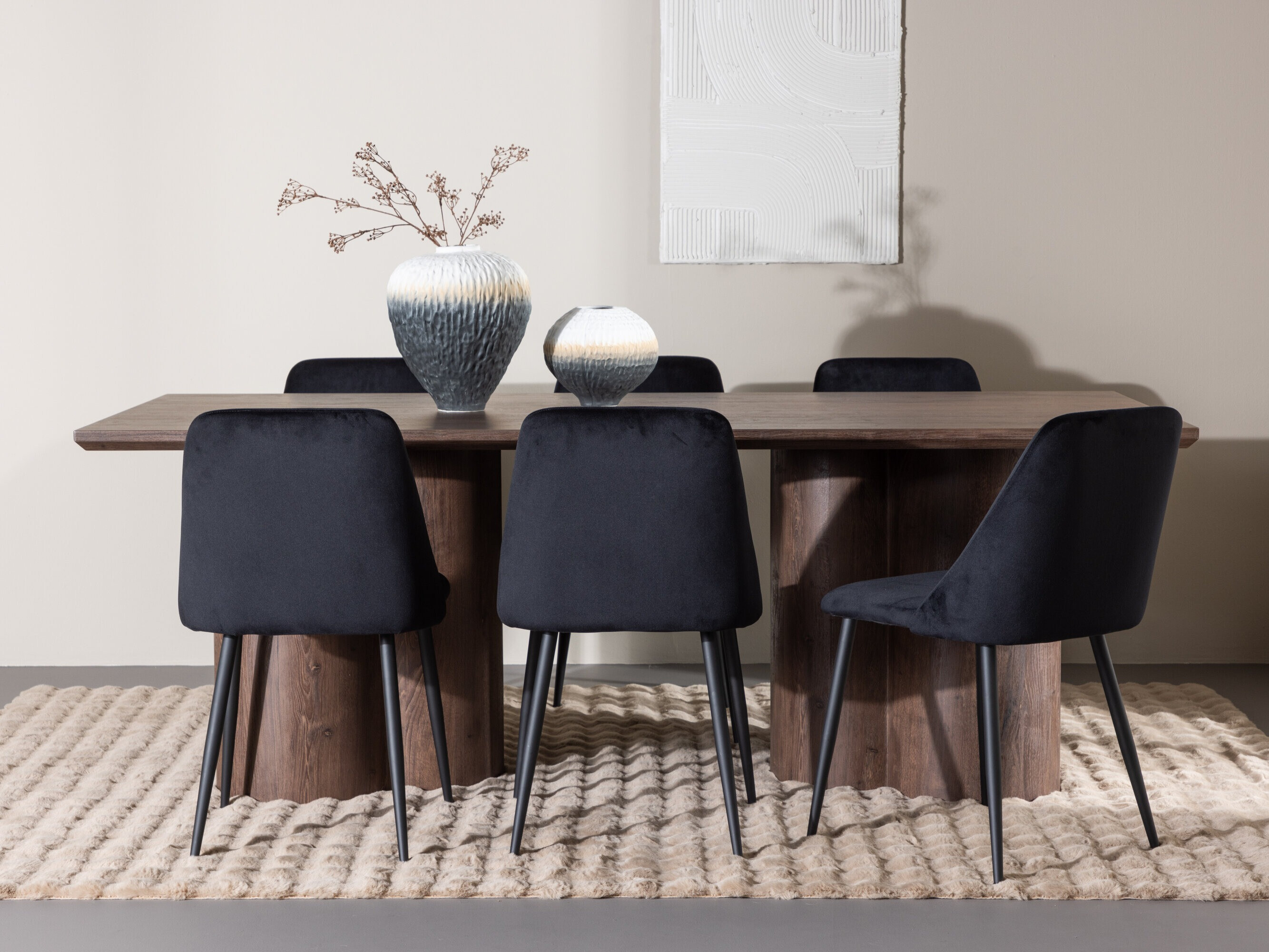 Salle à manger complète Dallas 5182 (Marron)