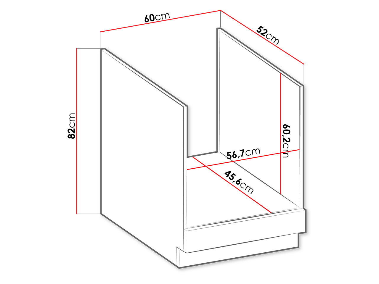 Armoire modulaire pour appareils intégrés Retro Grey 109