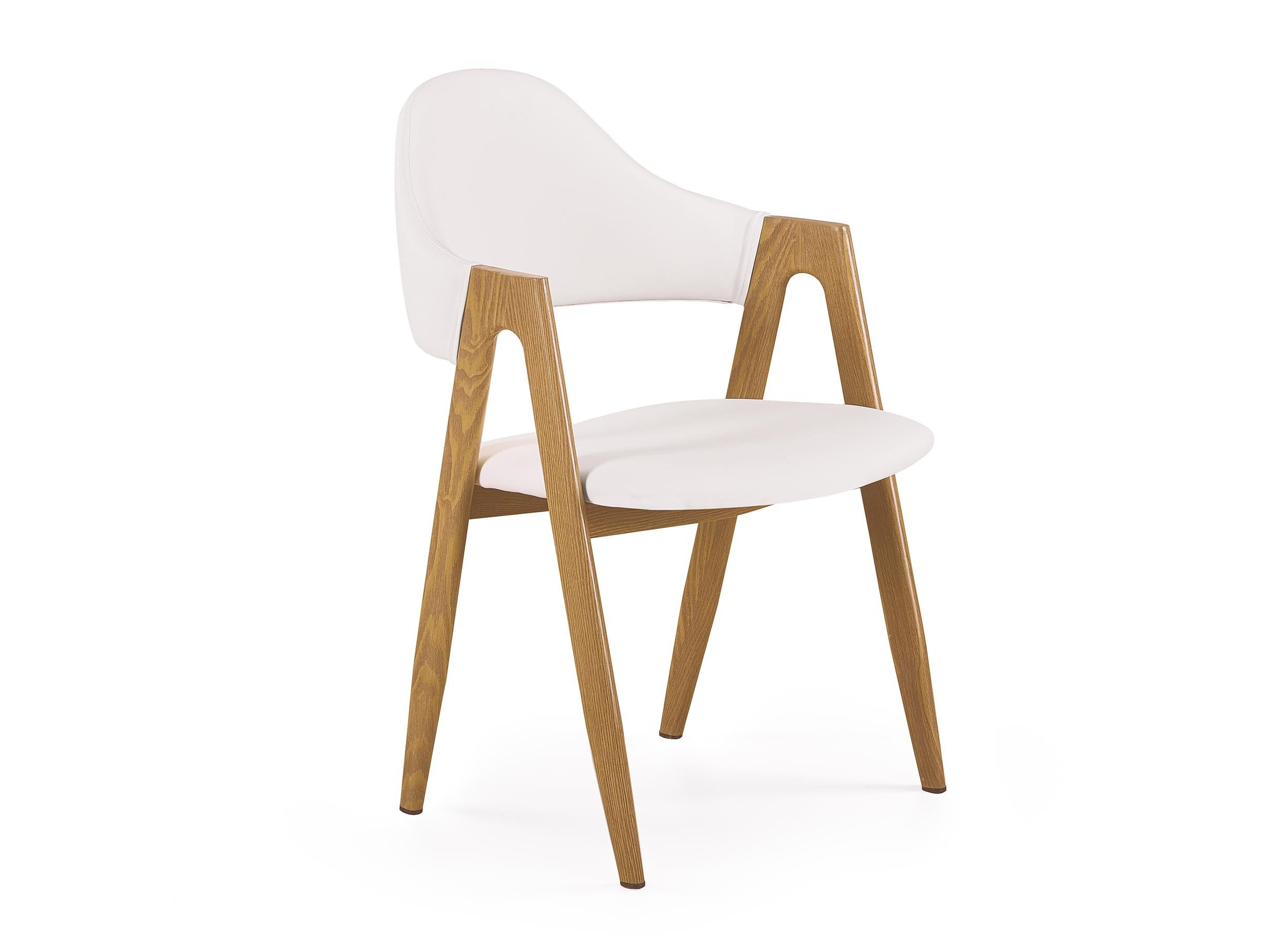 Chaise Houston 561 (Blanc + chêne)