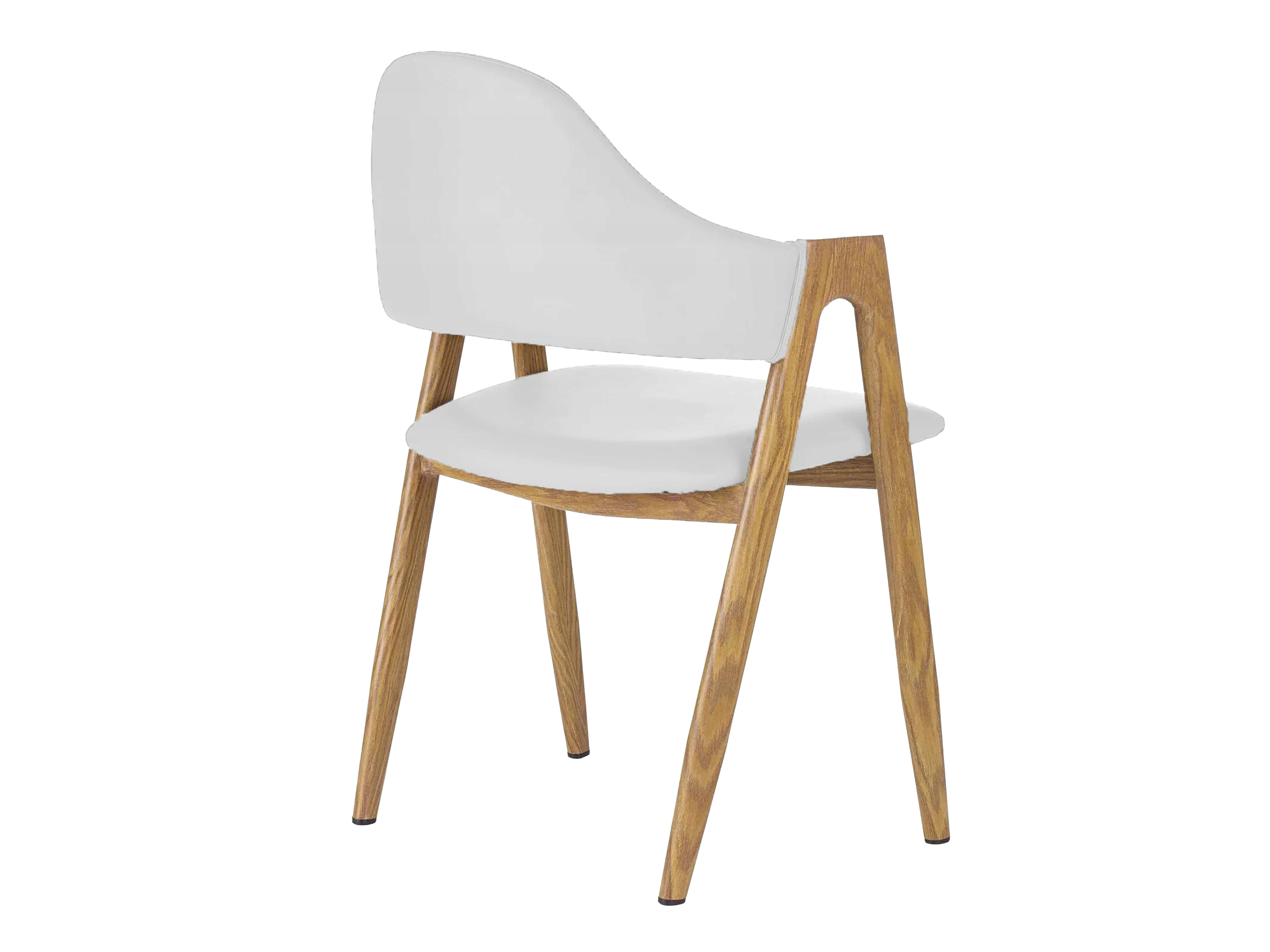 Chaise Houston 561 (Blanc + chêne)